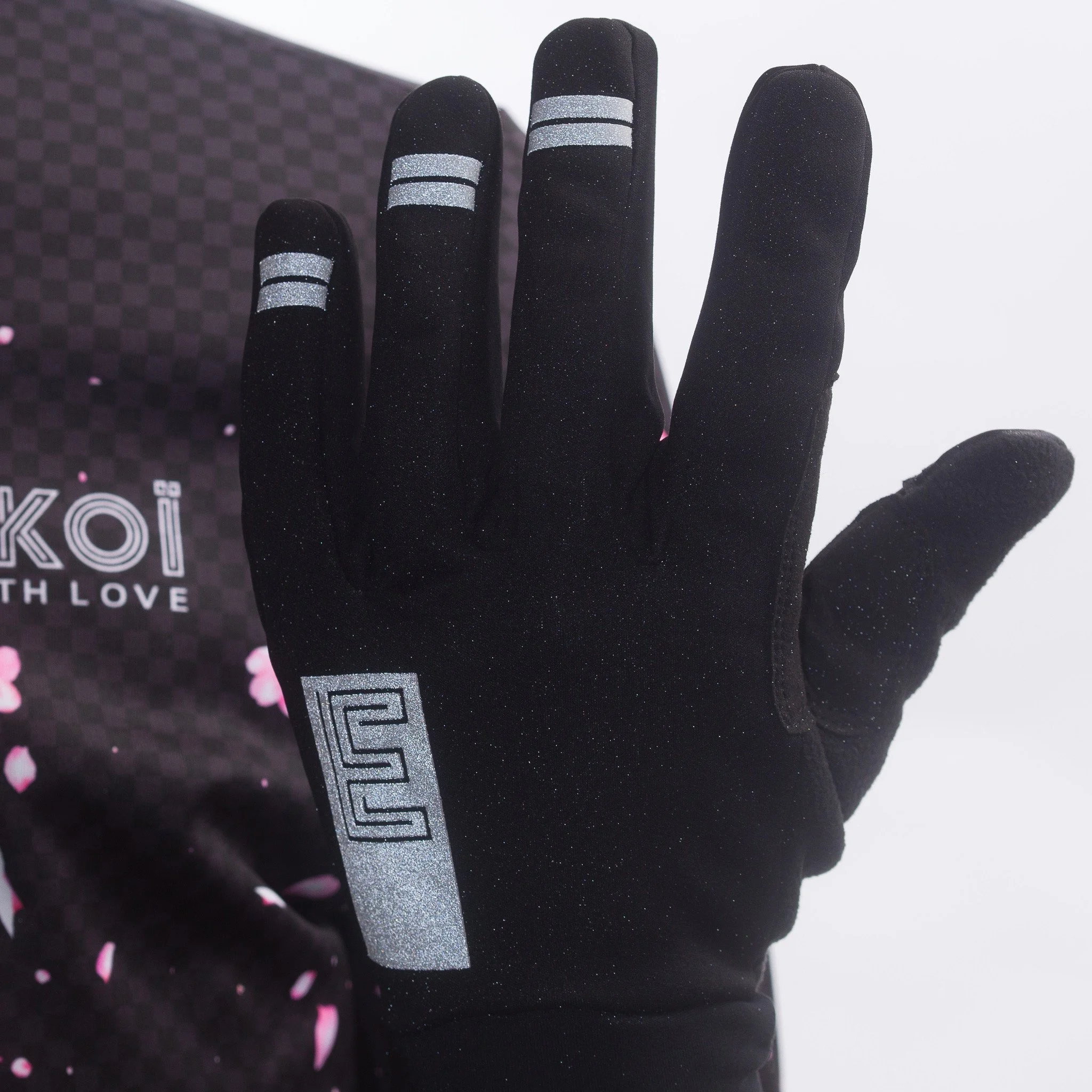 EKOI Women's black winter gloves