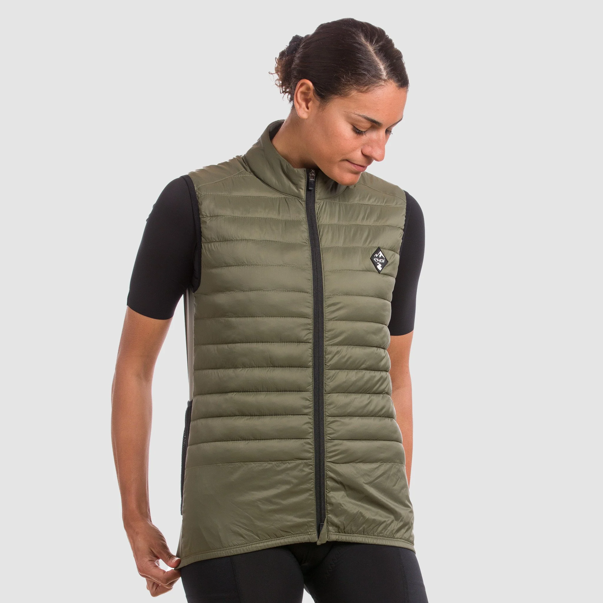Unisex Windproof Vest EKOI GRAVEL PADDED Stone Grey