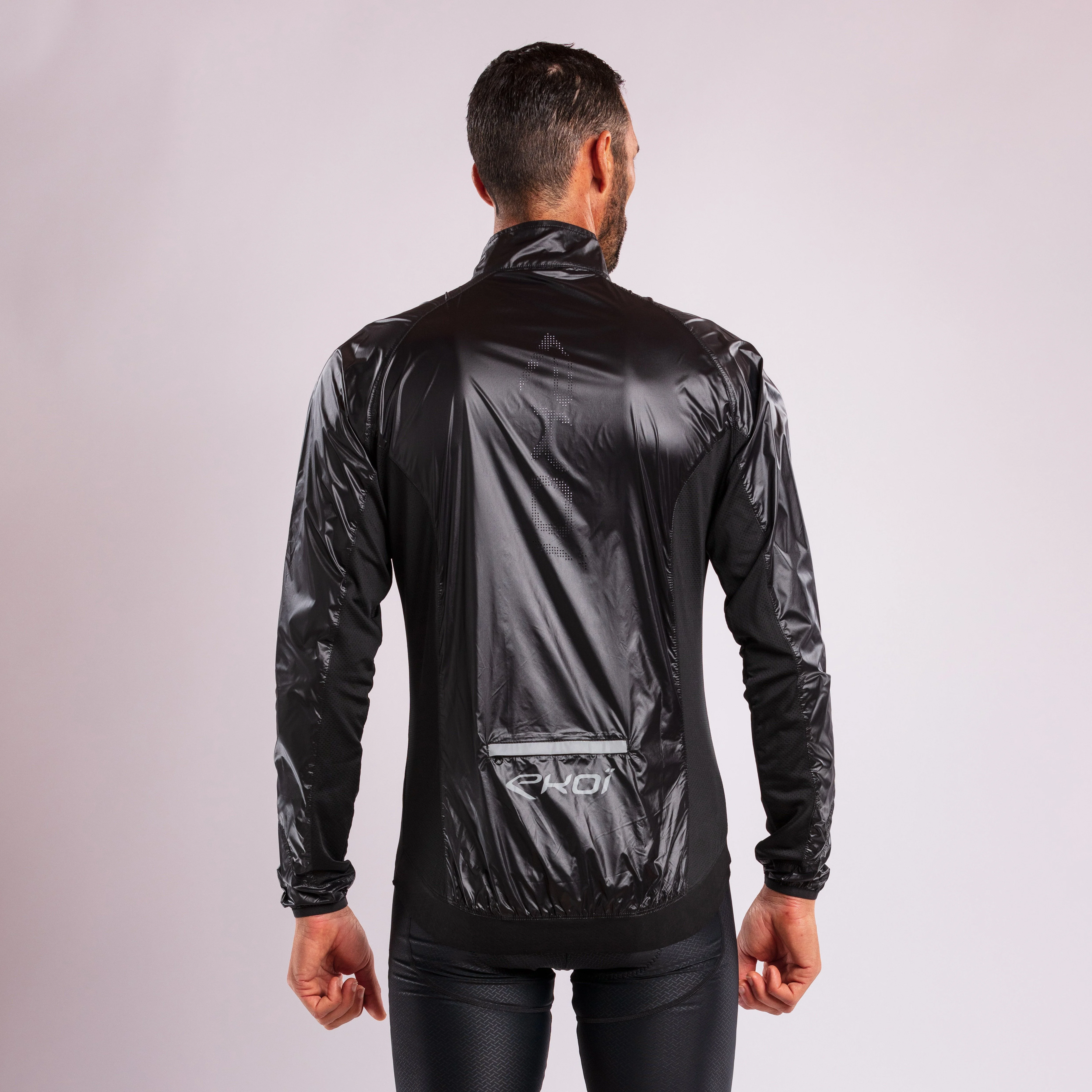 EKOI Perf WINDPROOF LIGHT PACKABLE Jacket Black