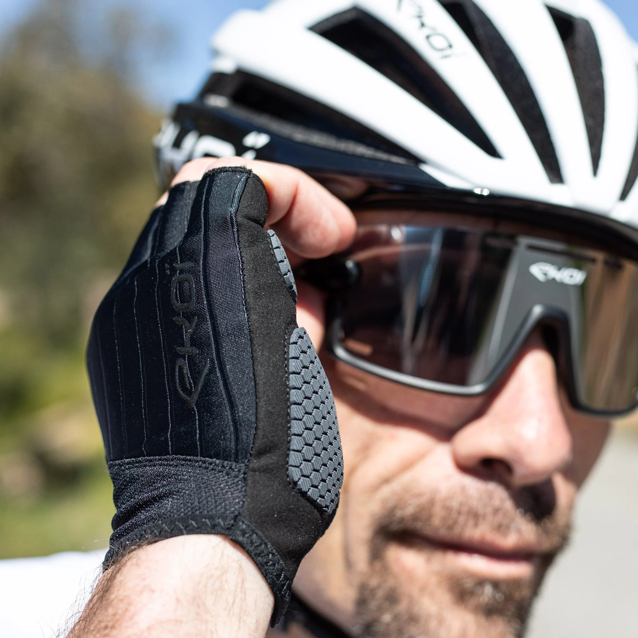 Gants velo silicon concept EKOI KAKI