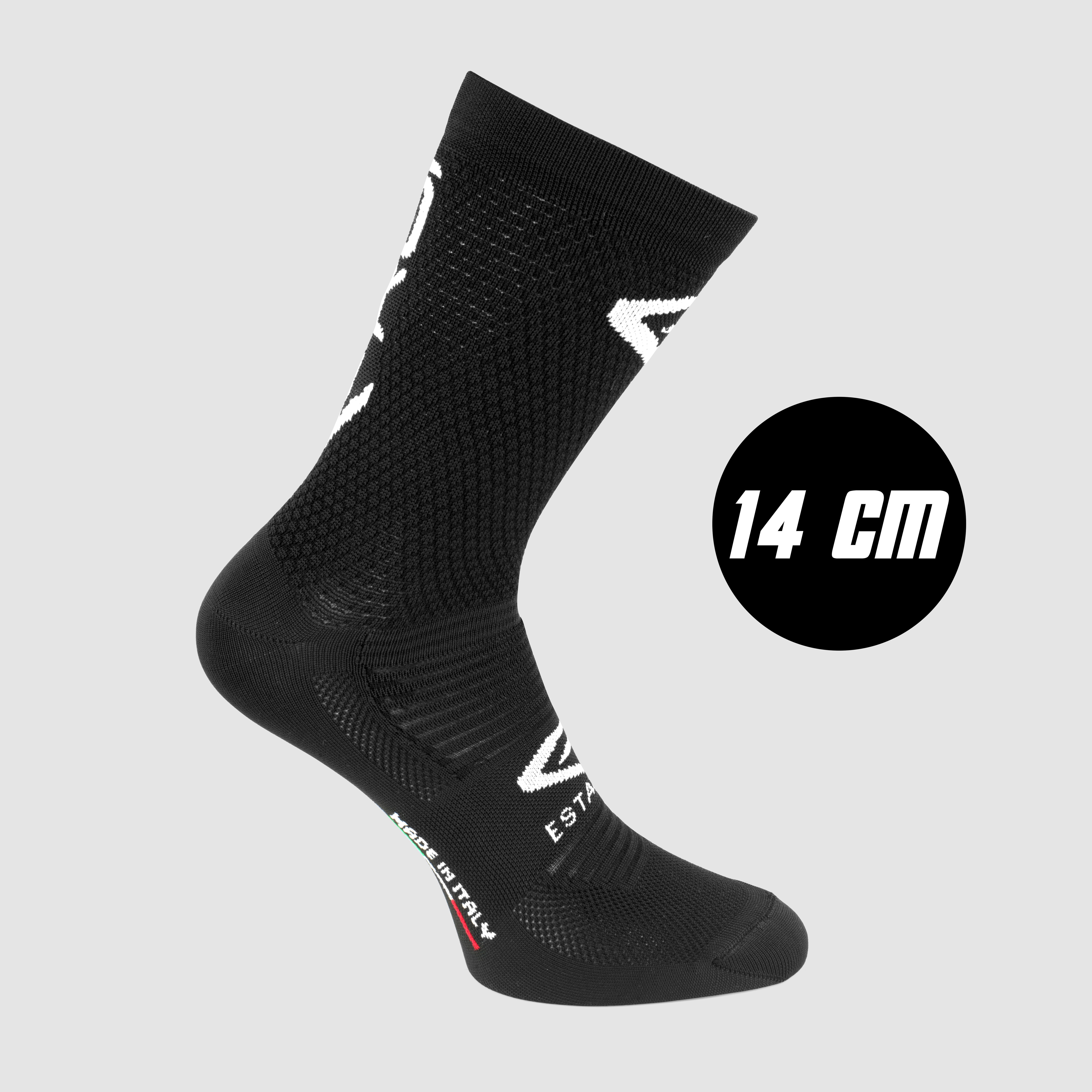 EKOI Perf ESTATE Cycling Socks GREEN NEON Pink 14 CM