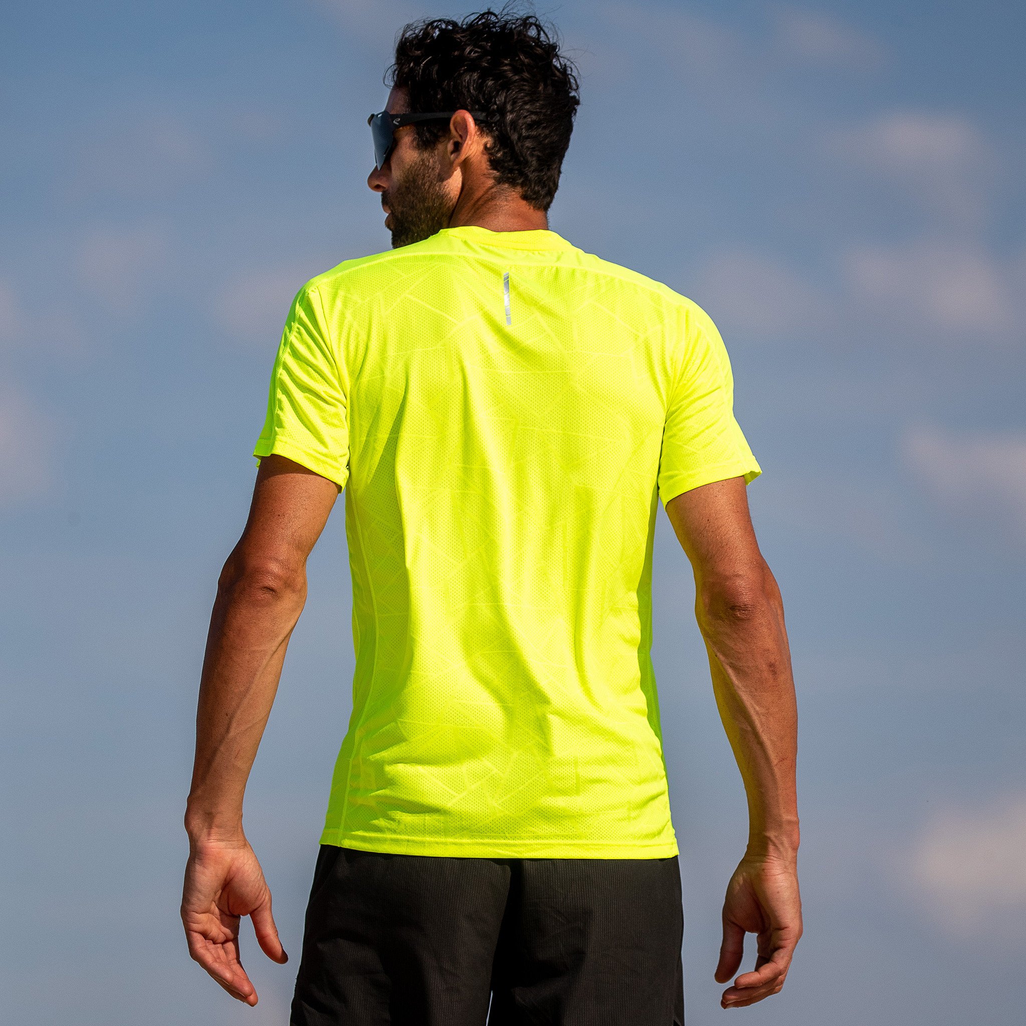 Tee-Shirt EKOI RUN GRAPHIC TECH Black