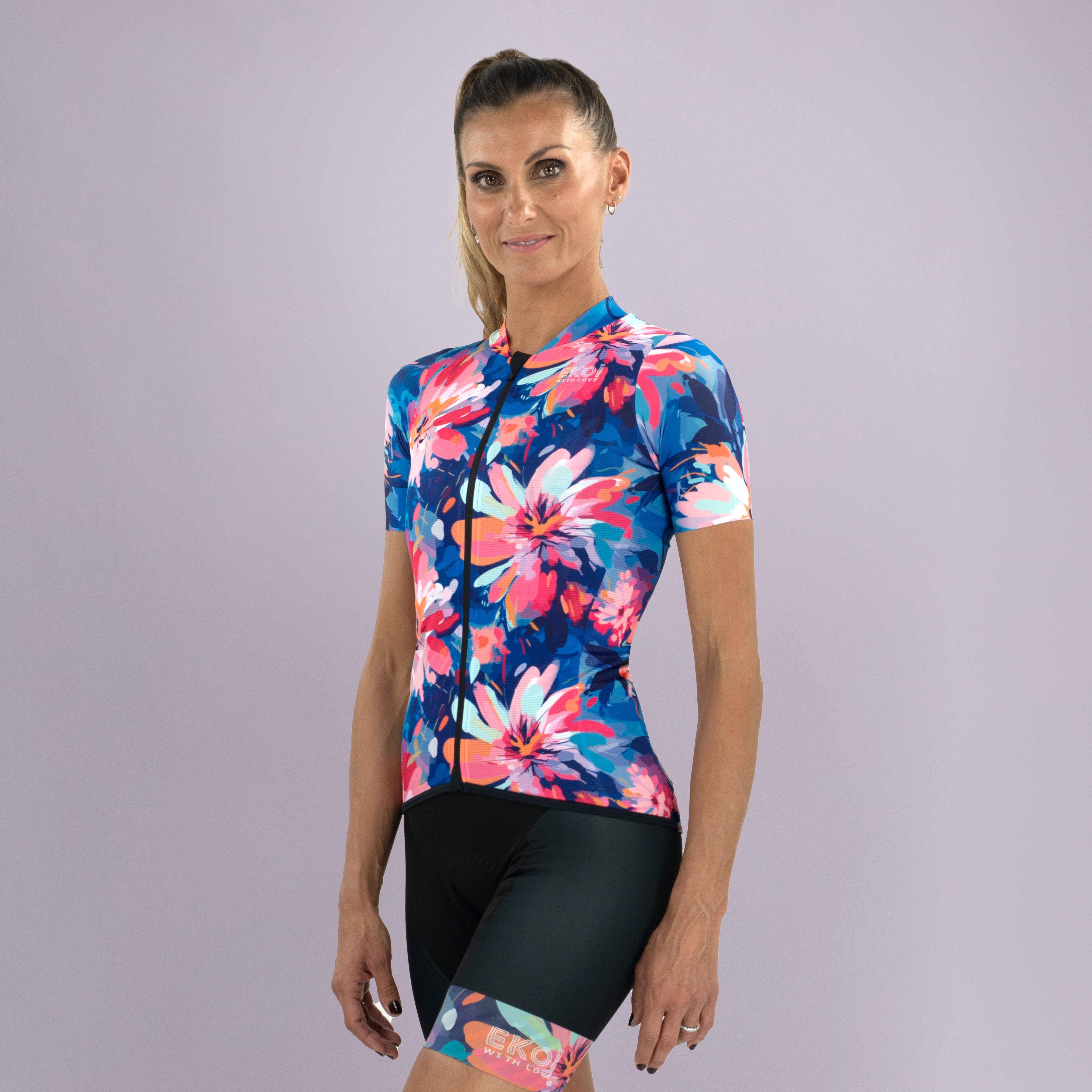 EKOI Women's Cycling Cap FLOWER