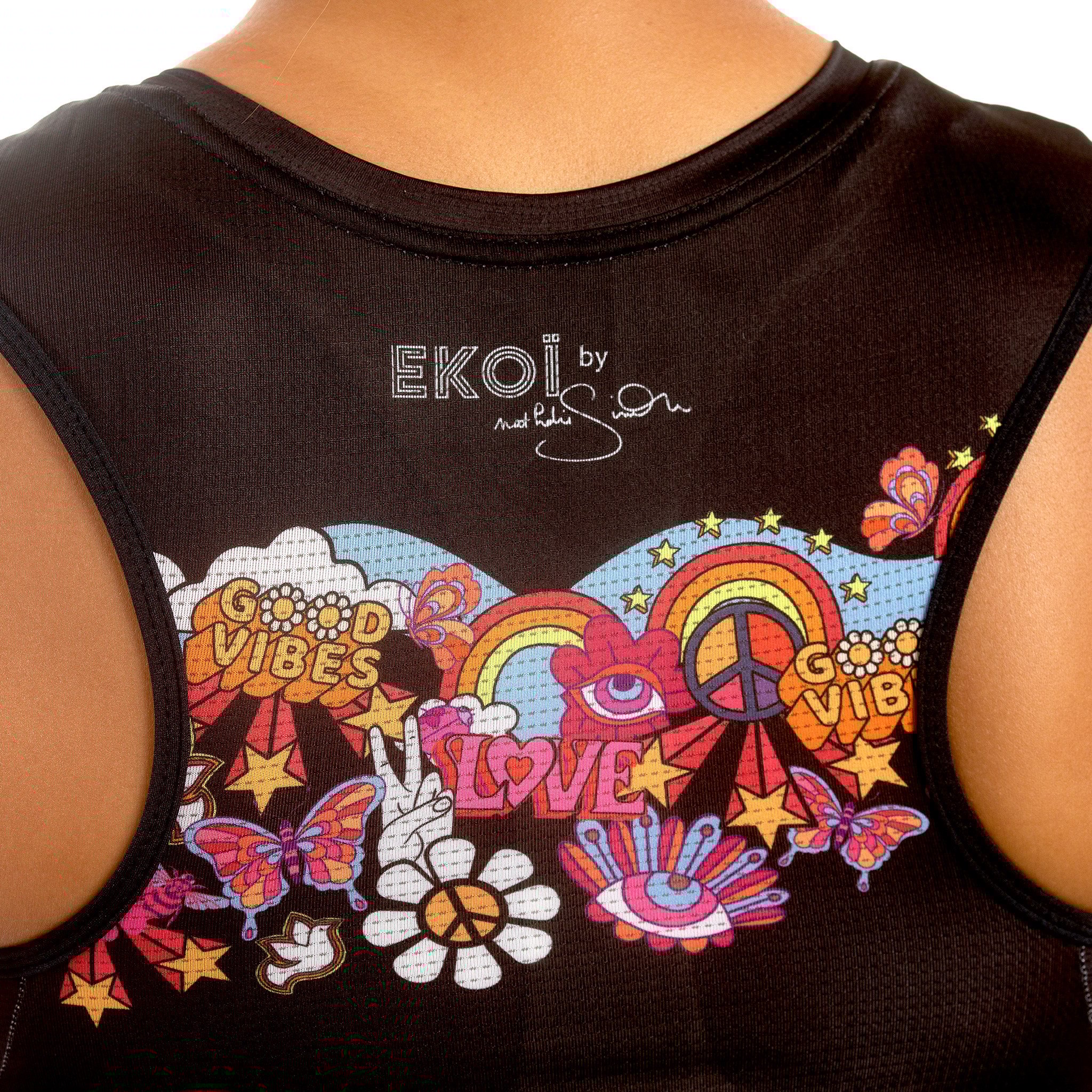 Sleeveless Jersey EKOI Nathalie Simon Black