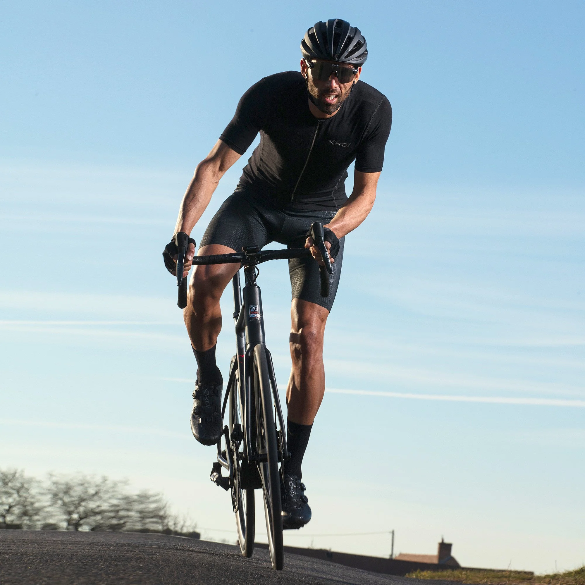 EKOI 3D GEL PERF HEXA Bib Shorts Black
