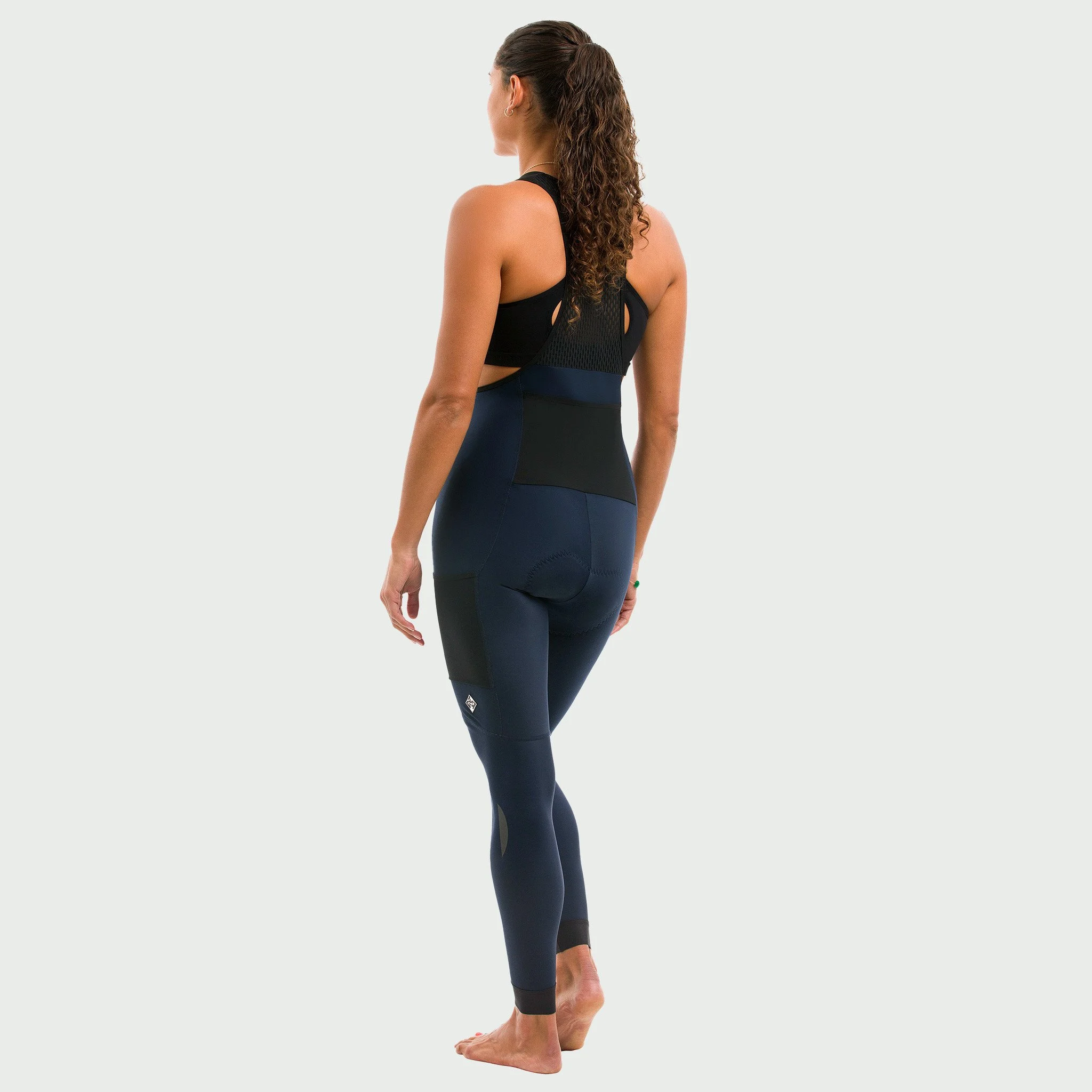 EKOI Gravel women's blue marine winter bib tights