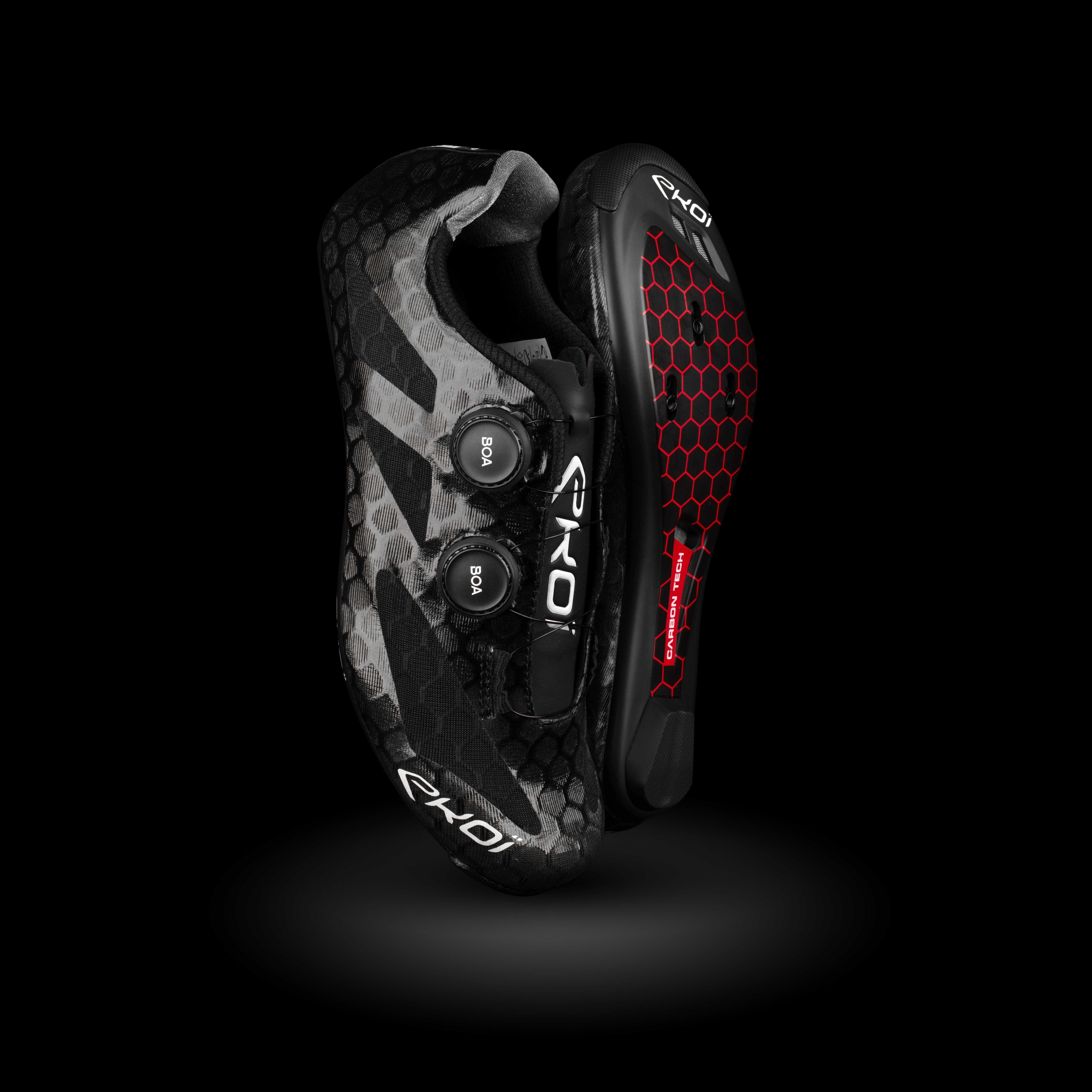 EKOI R4 LIGHT BOA® white road cycling shoes