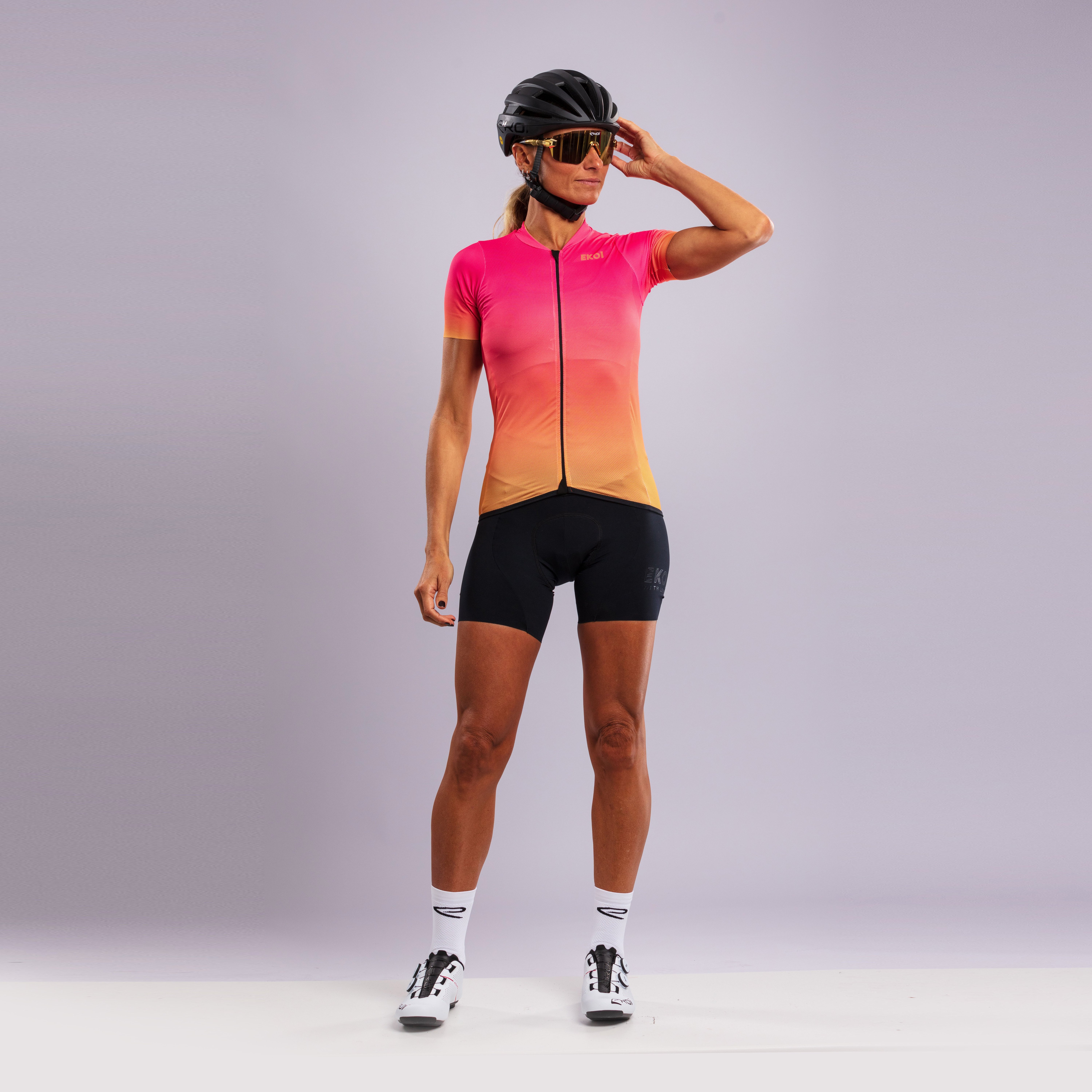 Women's sleeveless jersey EKOI Perf AQUARELLE Pink