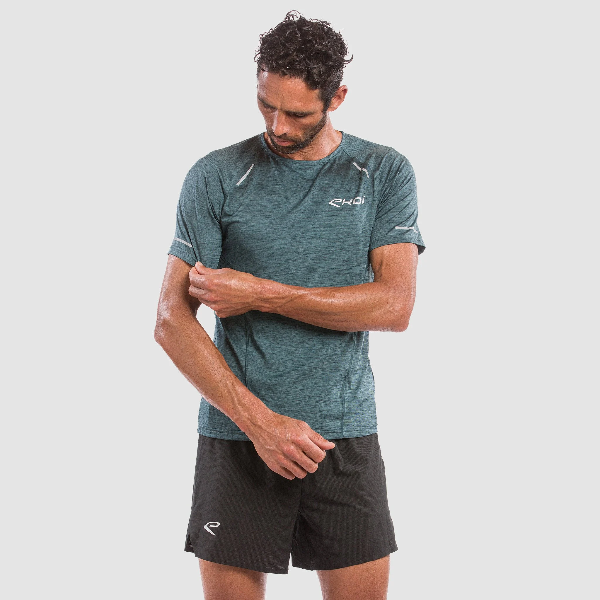 MEN TEE SHIRT PERFORMANCE EKOI RUN BLUE