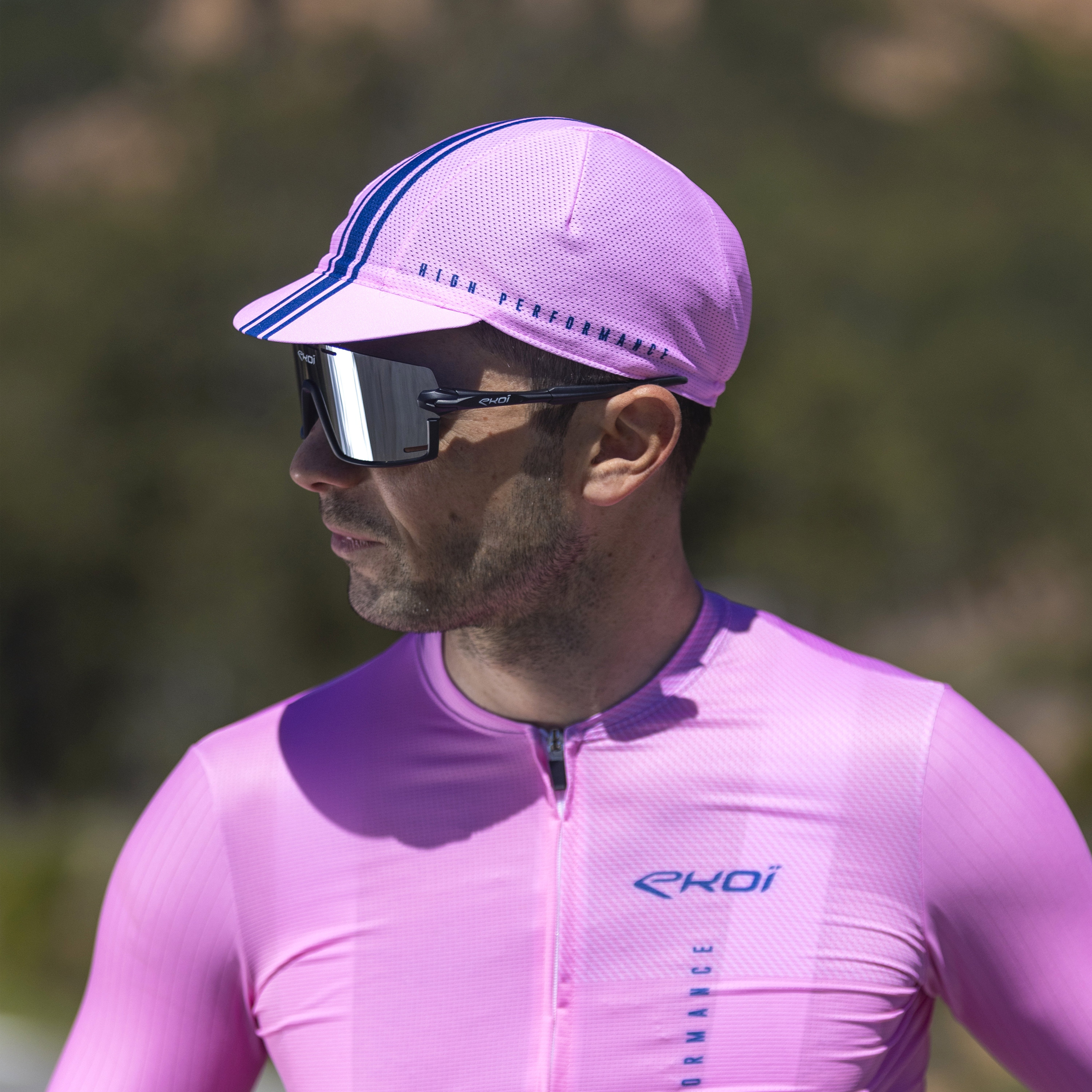 EKOI Perf LINEAR Cycling Cap Pink