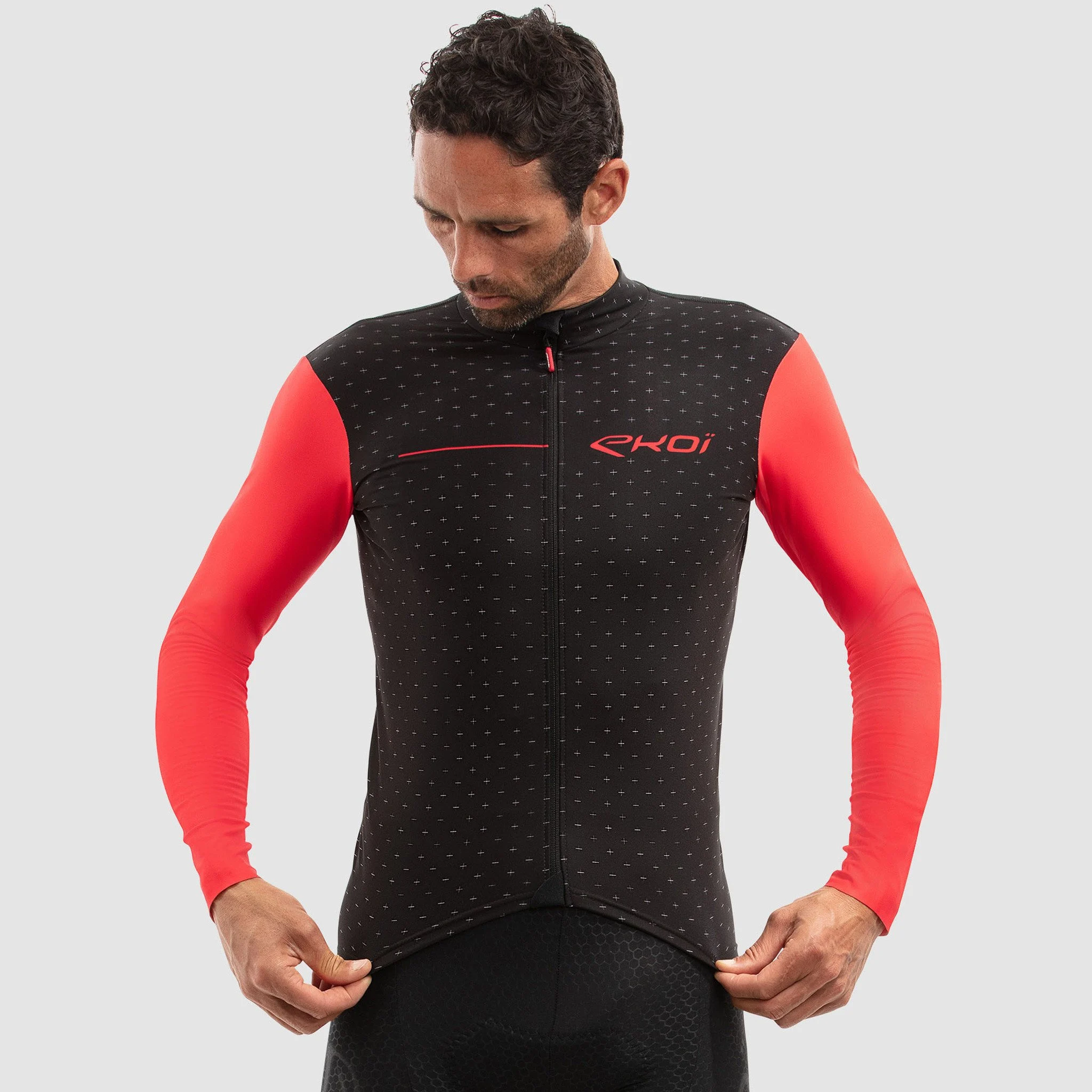 EKOI CROSS ROAD Red LS jersey