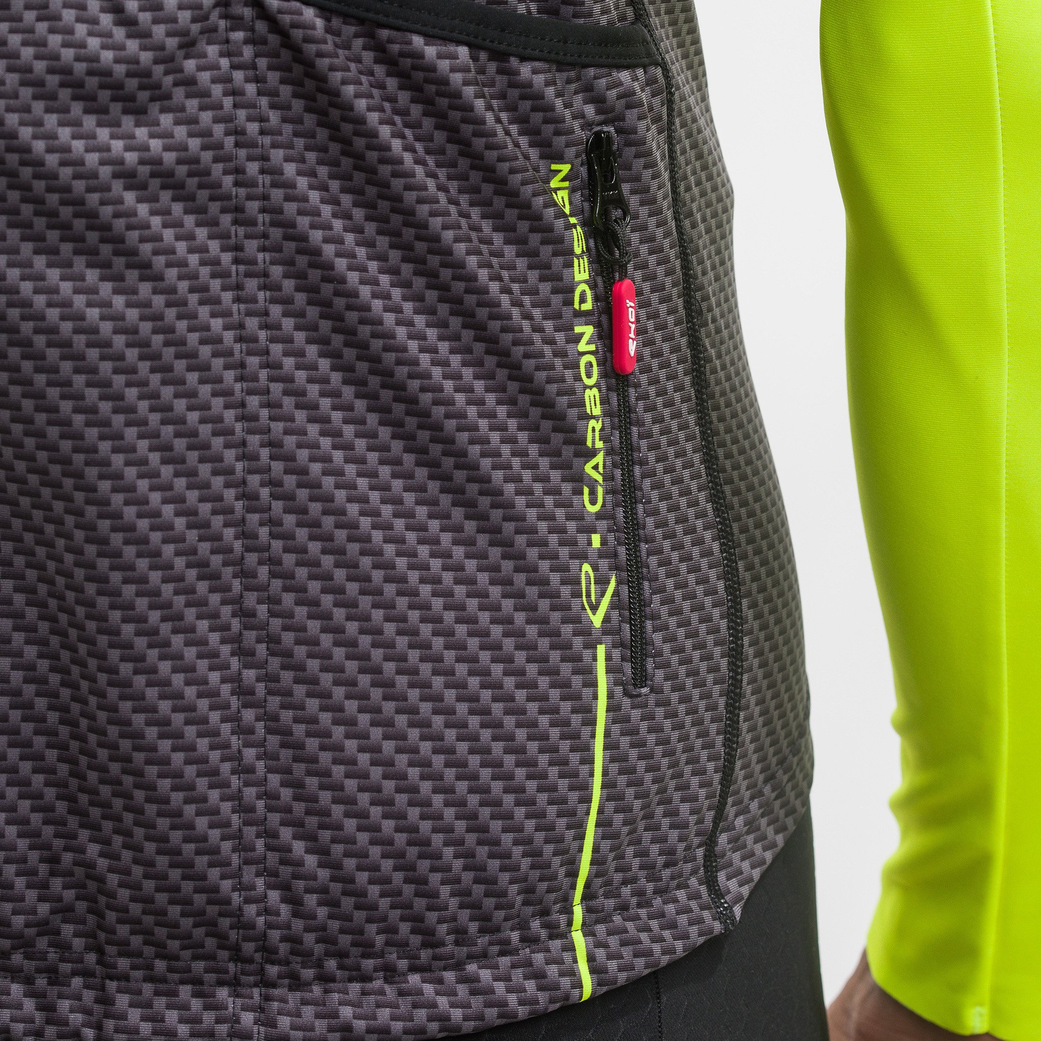 LONG SLEEVES JERSEY EKOI CARBON NEON YELLOW