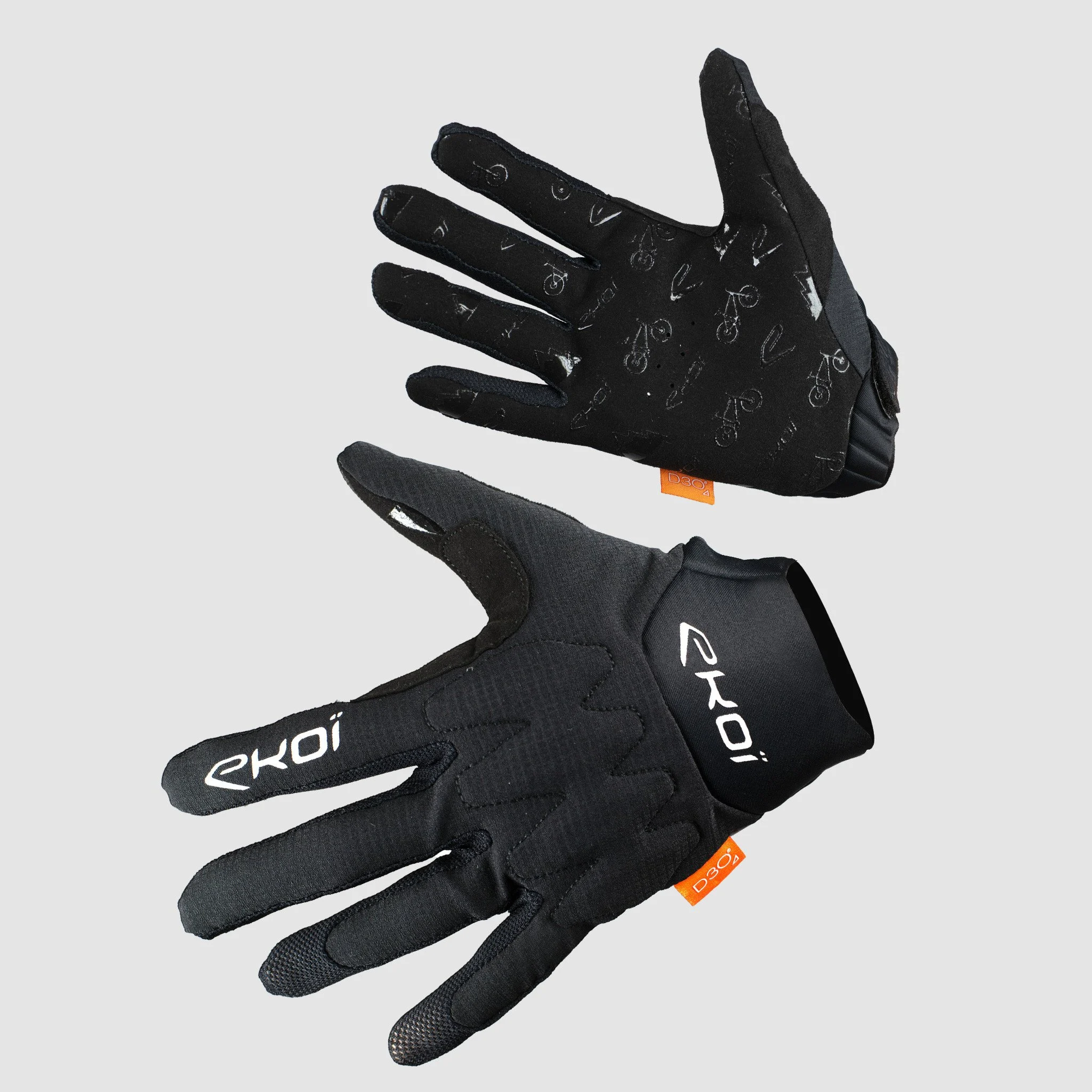 EKOI Protect D3O Black MTB gloves