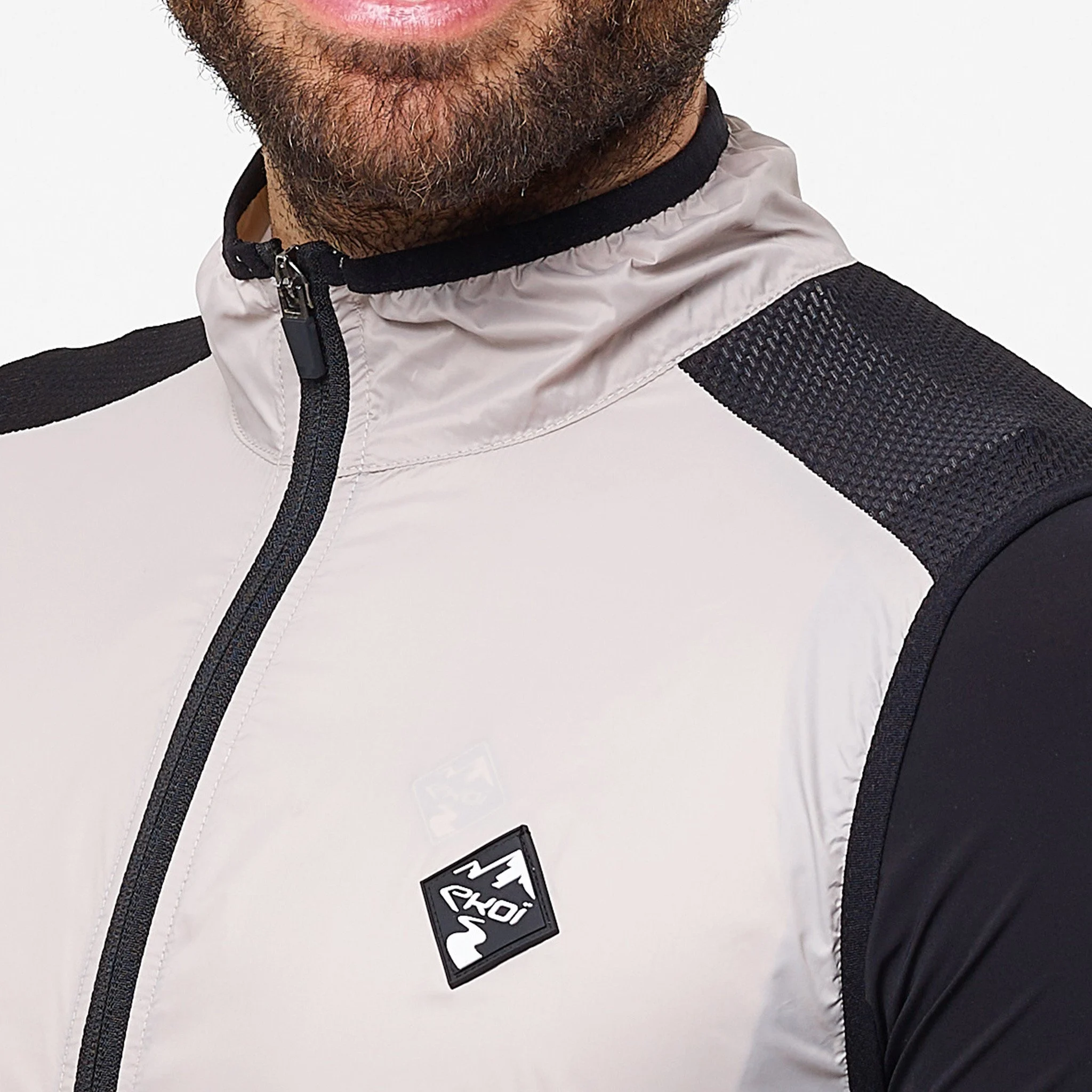 Unisex Windproof Vest EKOI GRAVEL ULTRALIGHT Kaki