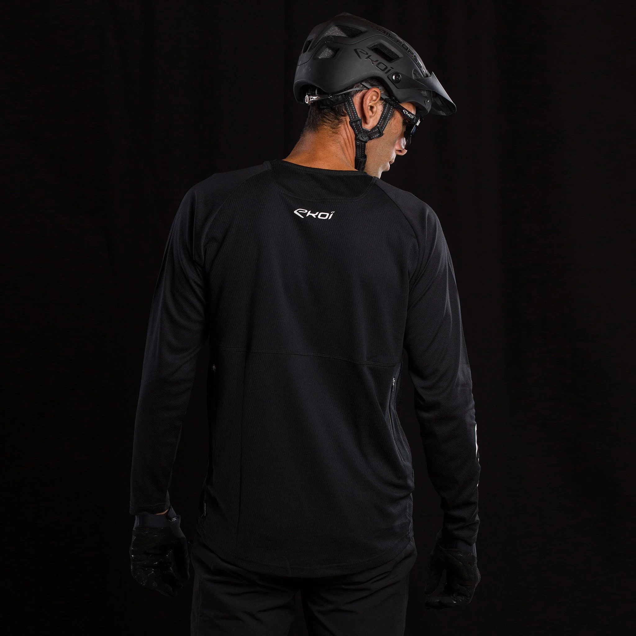 Long Sleeves Jersey EKOI MTB Blue