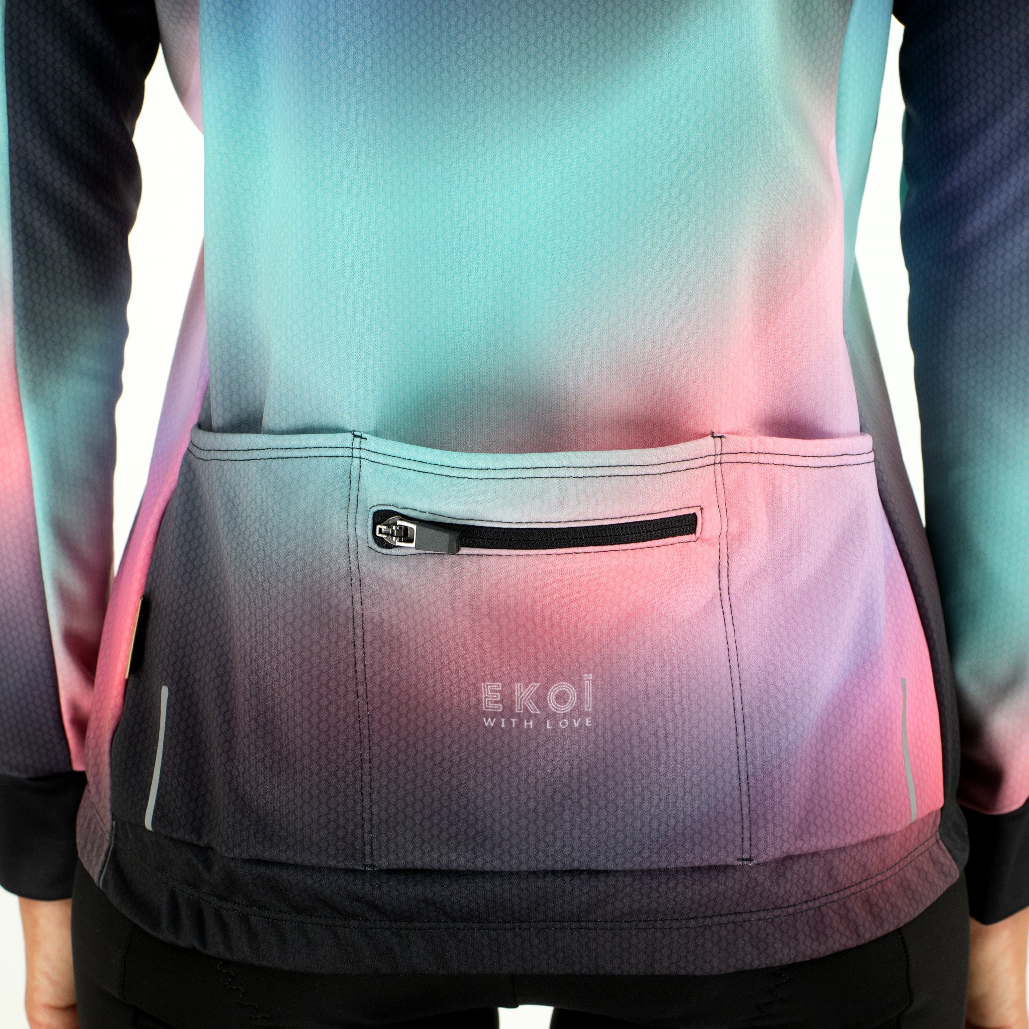Women Long Sleeves Jersey EKOI AURA Pink