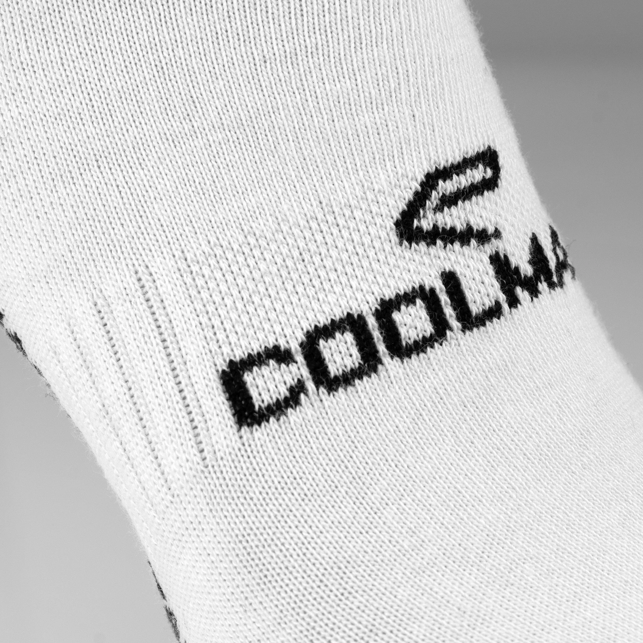 VELO EKOI COOLMAX WHITE SHORT CUFF CYCLING SOCKS