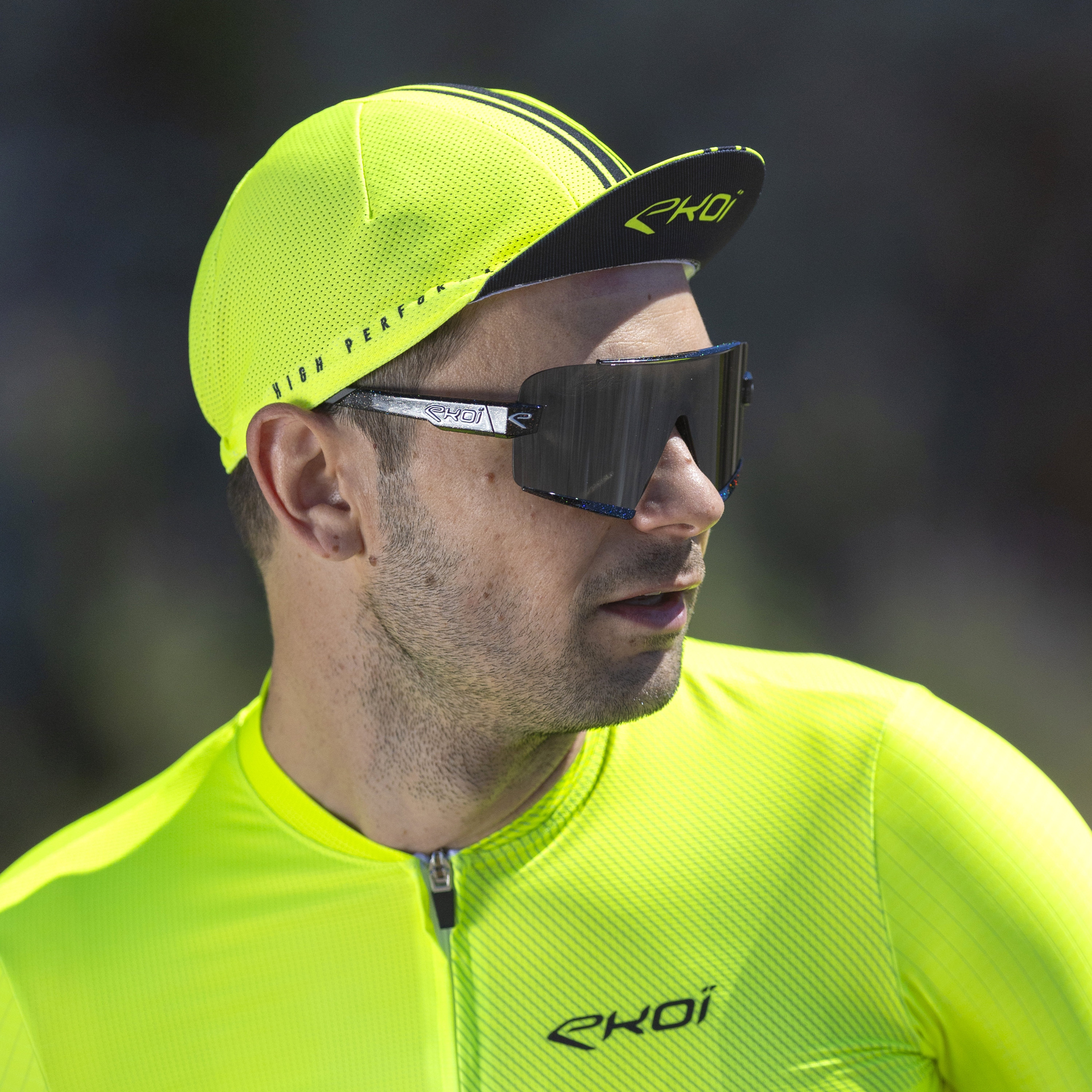 EKOI Perf LINEAR Cycling Cap Sky Navy