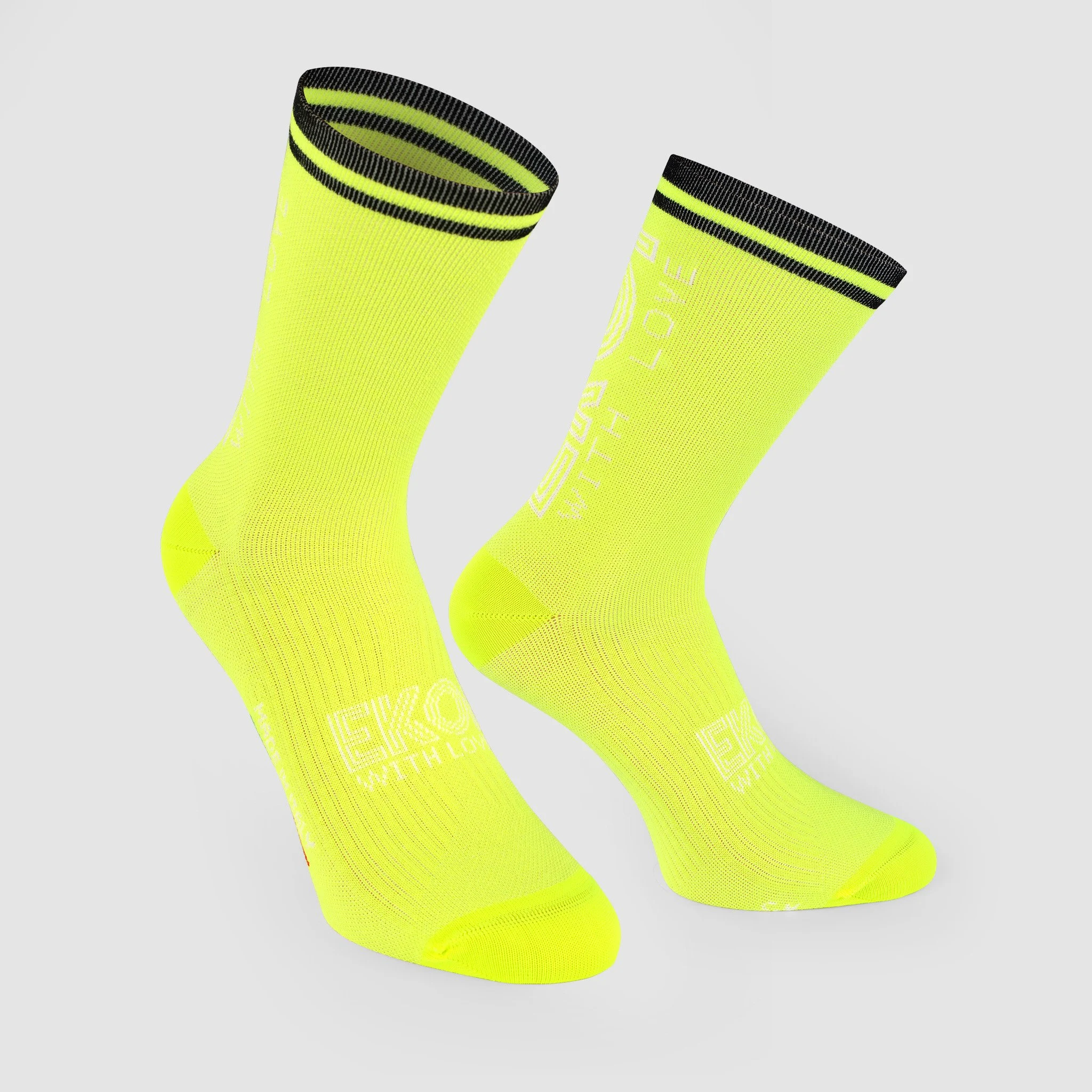 EKOI Thermolite Women's Neon yellow autumn & winter cycling socks