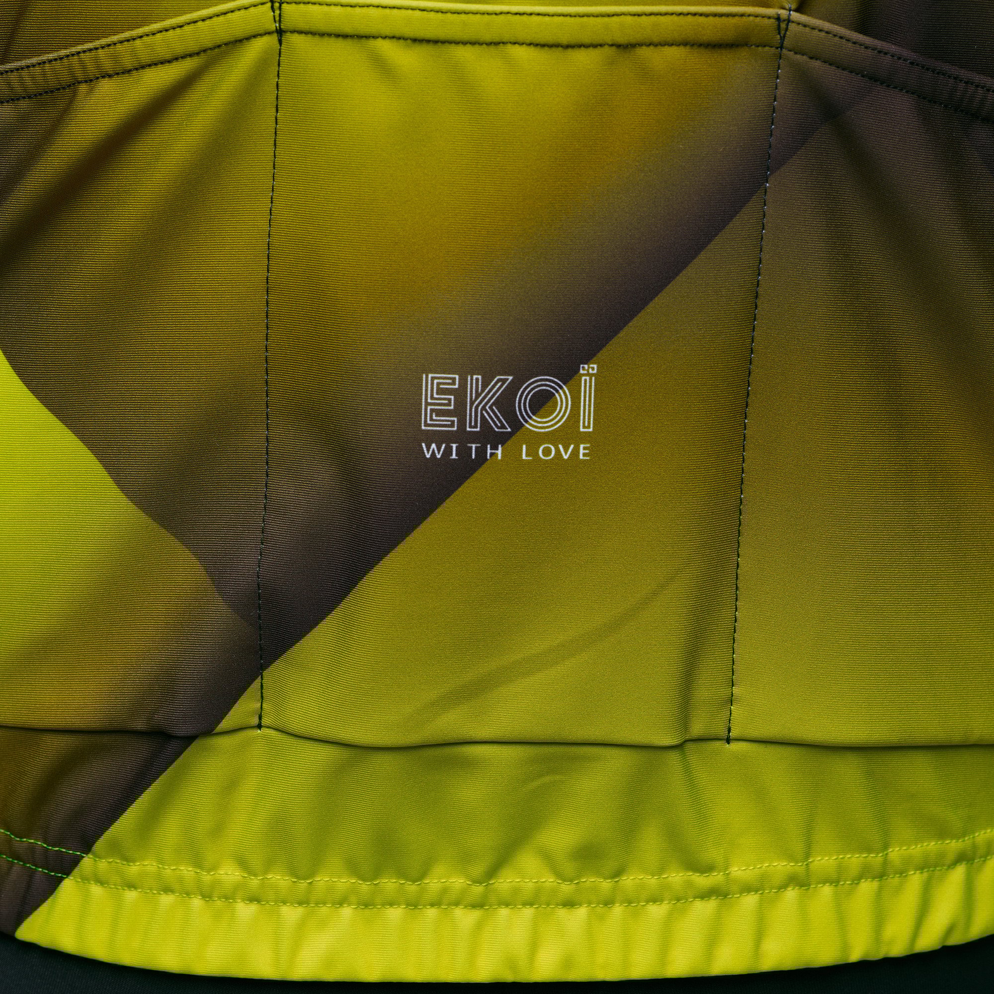 Ladies Long Sleeves Jersey EKOI SHADOW LINES YELLOW