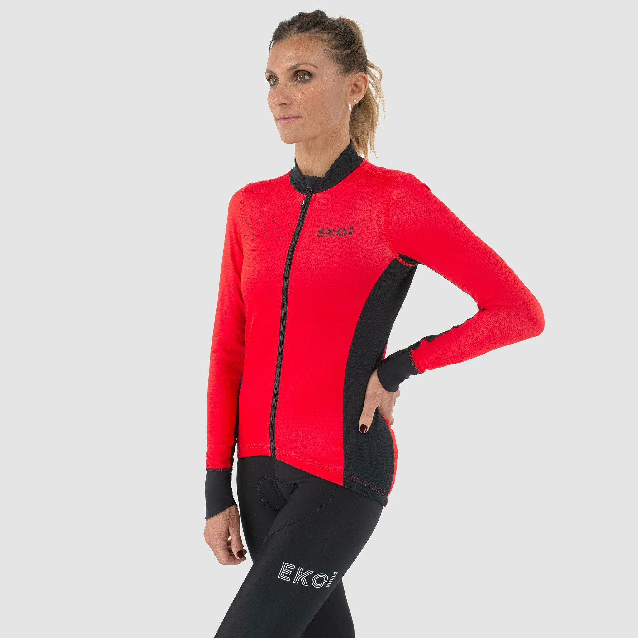 EKOI Core Women's Neon Yellow LS jersey