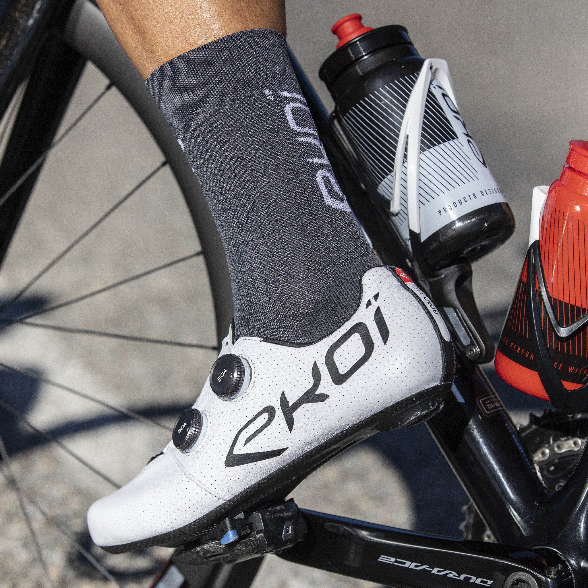 EKOI PRIMAVERA 18cm long navy blue cycling socks