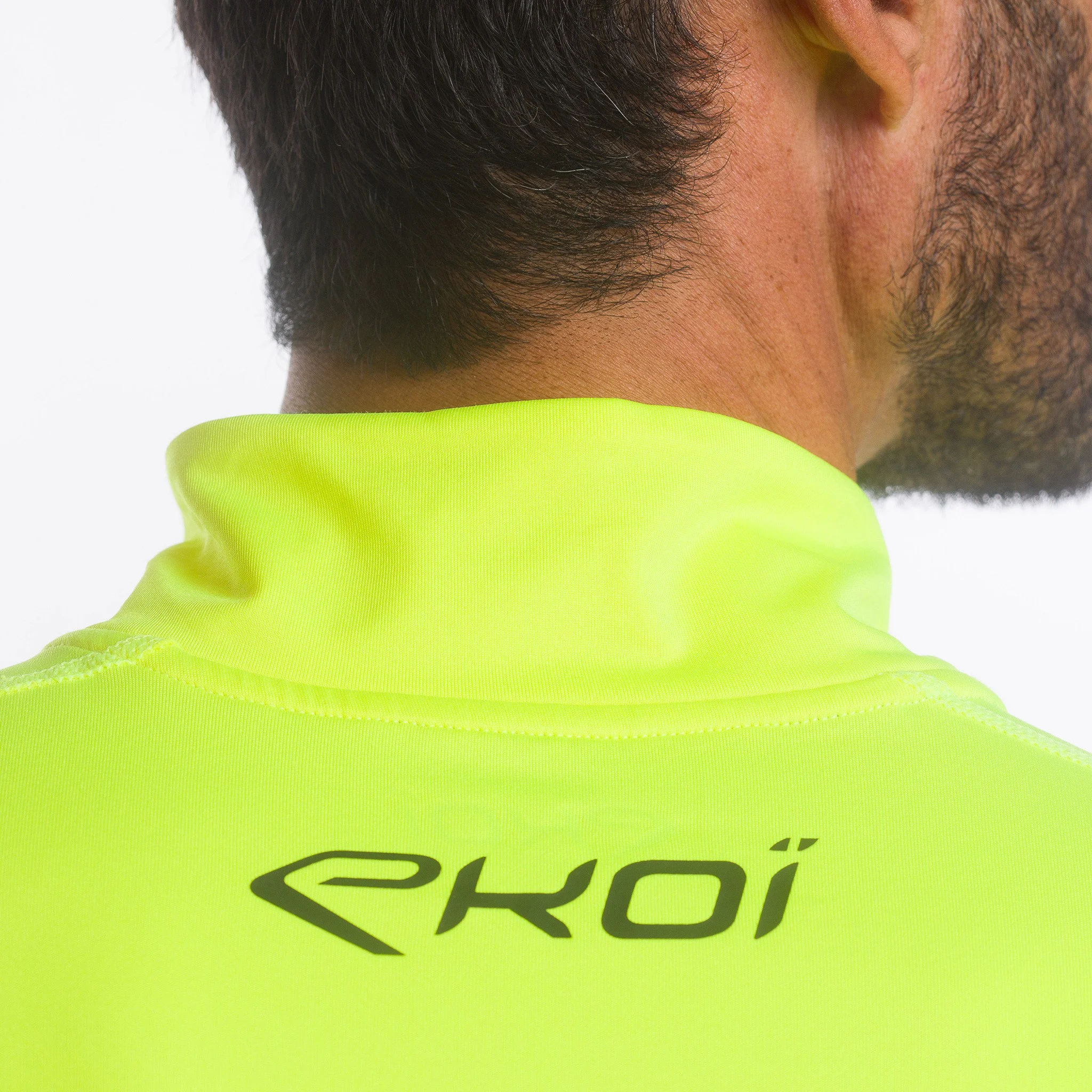 EKOI RUN Warm Black zipped sweat top