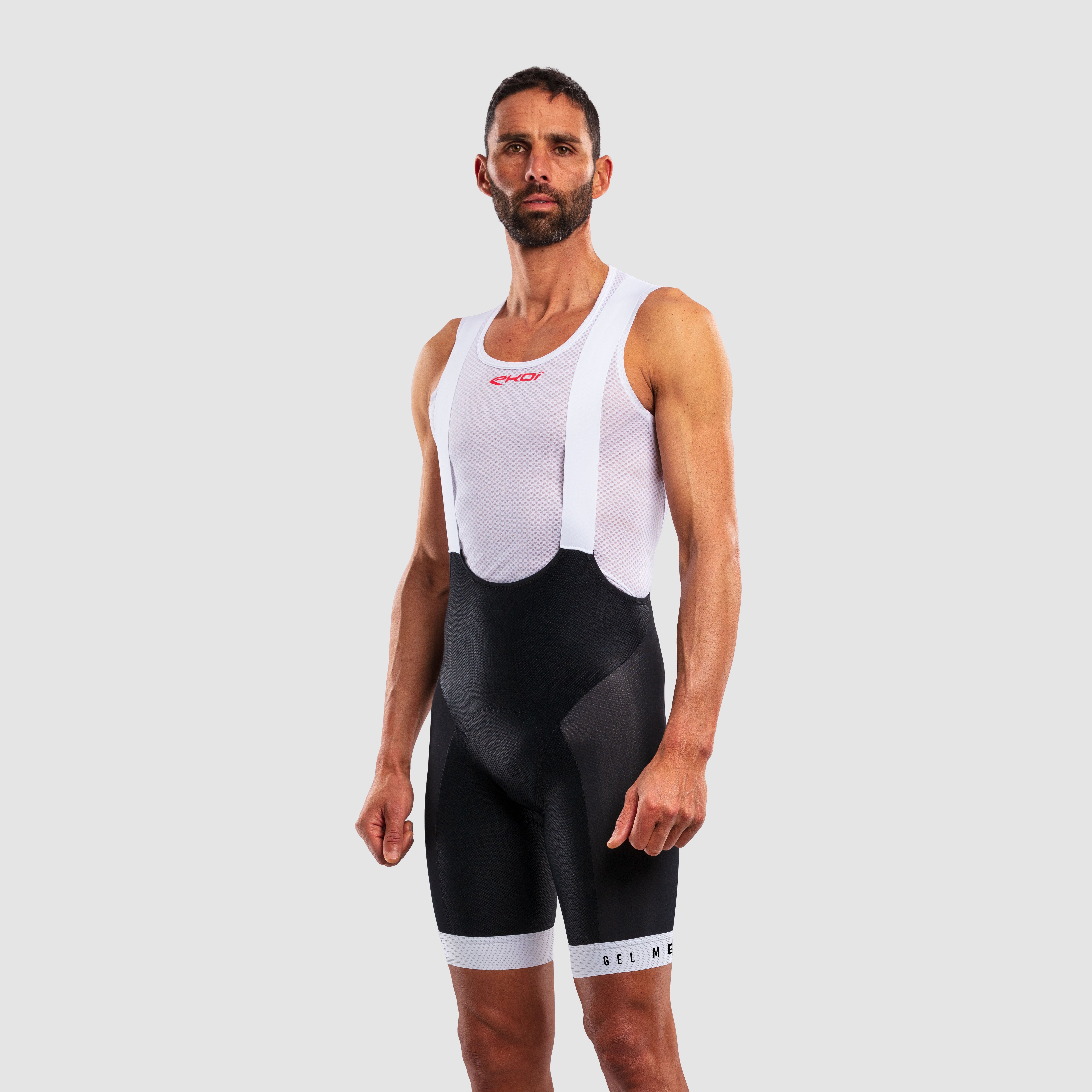 EKOI MEMORY GEL Bib Shorts Neon Yellow