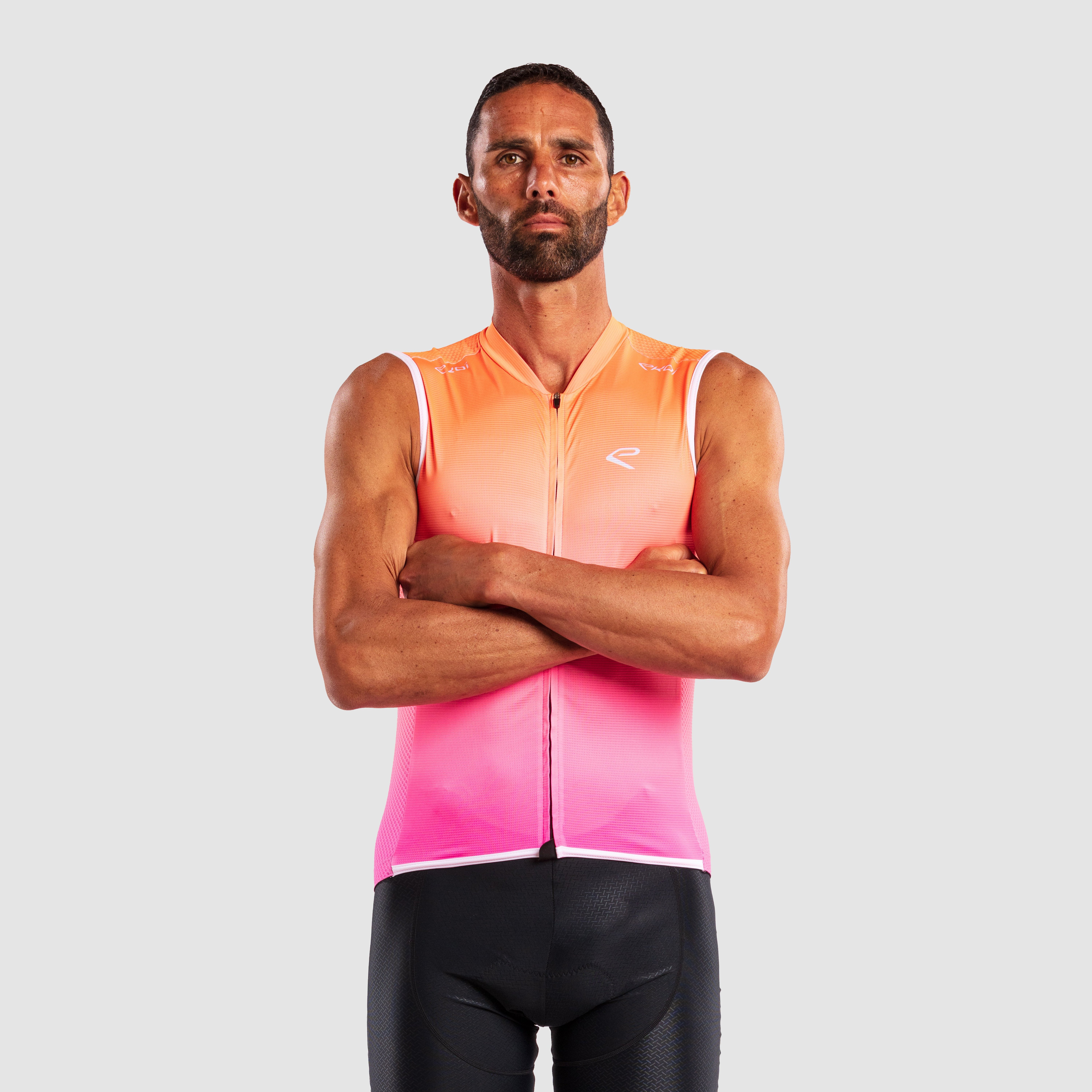 EKOI Perf SUMMER Orange Fluo Sleeveless Jersey