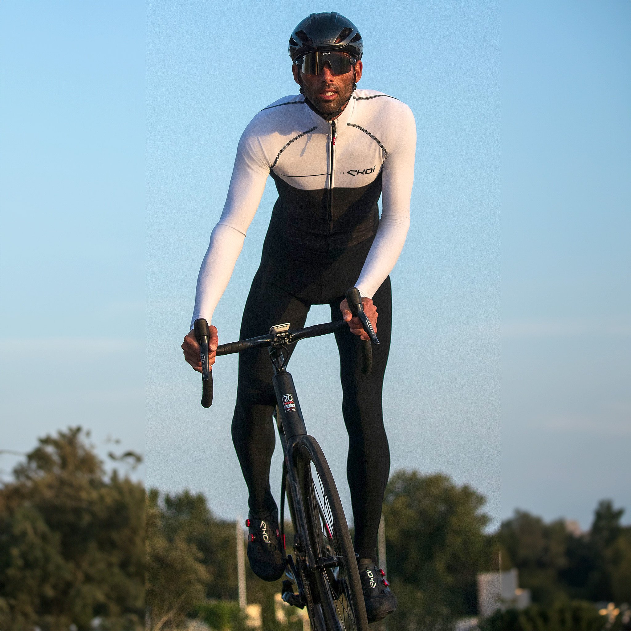 EKOI 3D GEL CROSS ROAD White thermal skin suit
