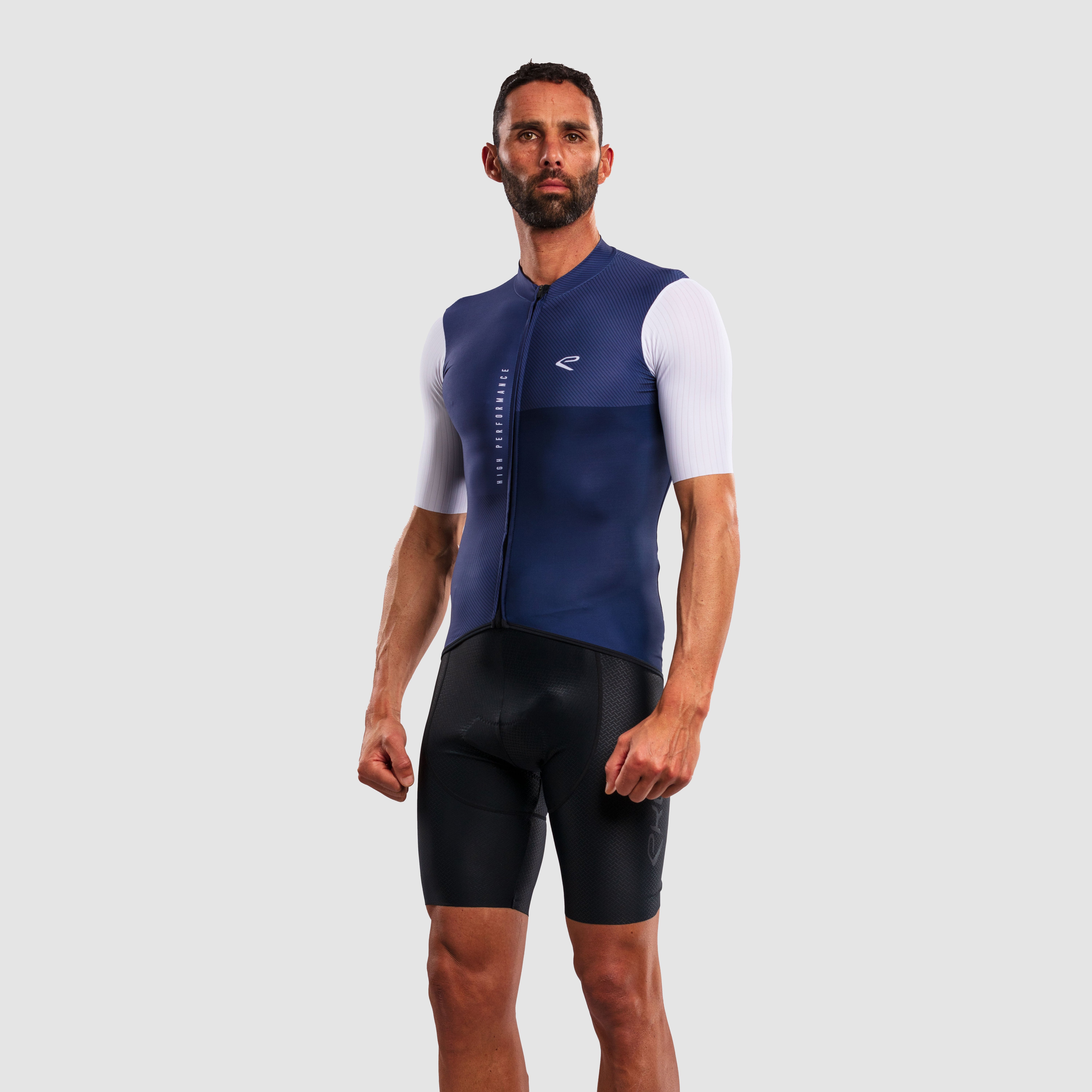 EKOÏ MONOCHROME khaki jersey and black Cross bib shorts combo