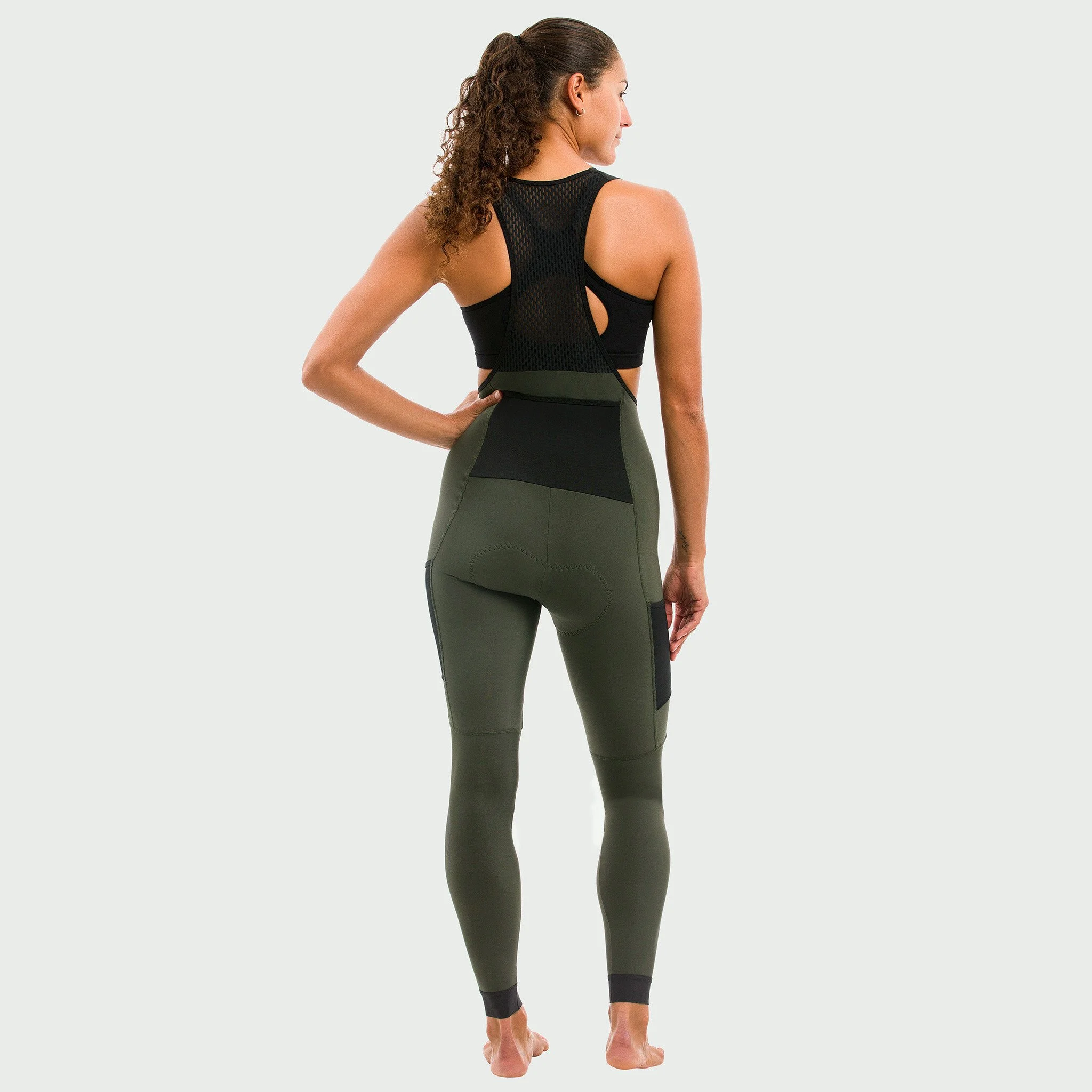 EKOI Gravel women's blue marine winter bib tights
