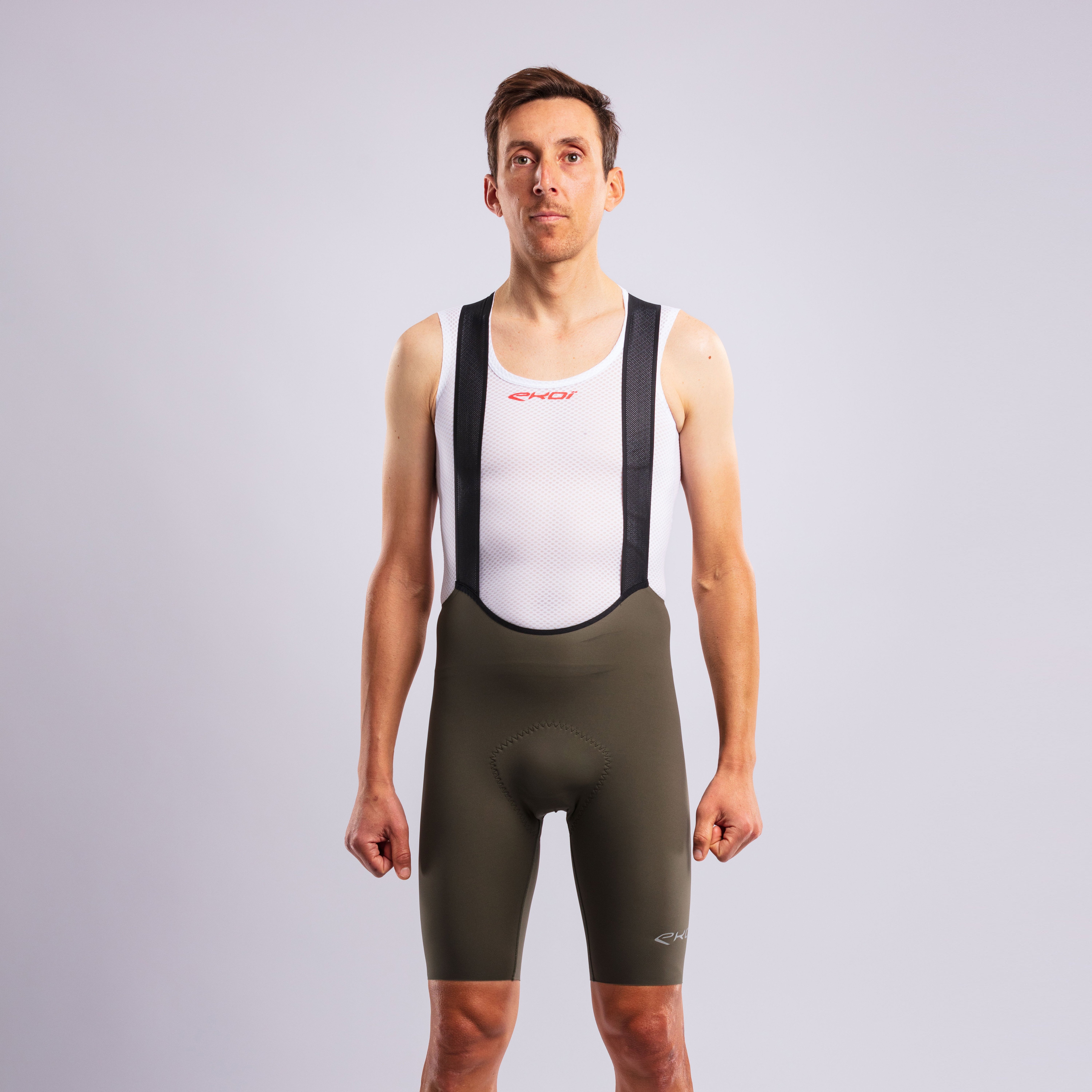 EKOI SUPERSOFT Bib Shorts Khaki