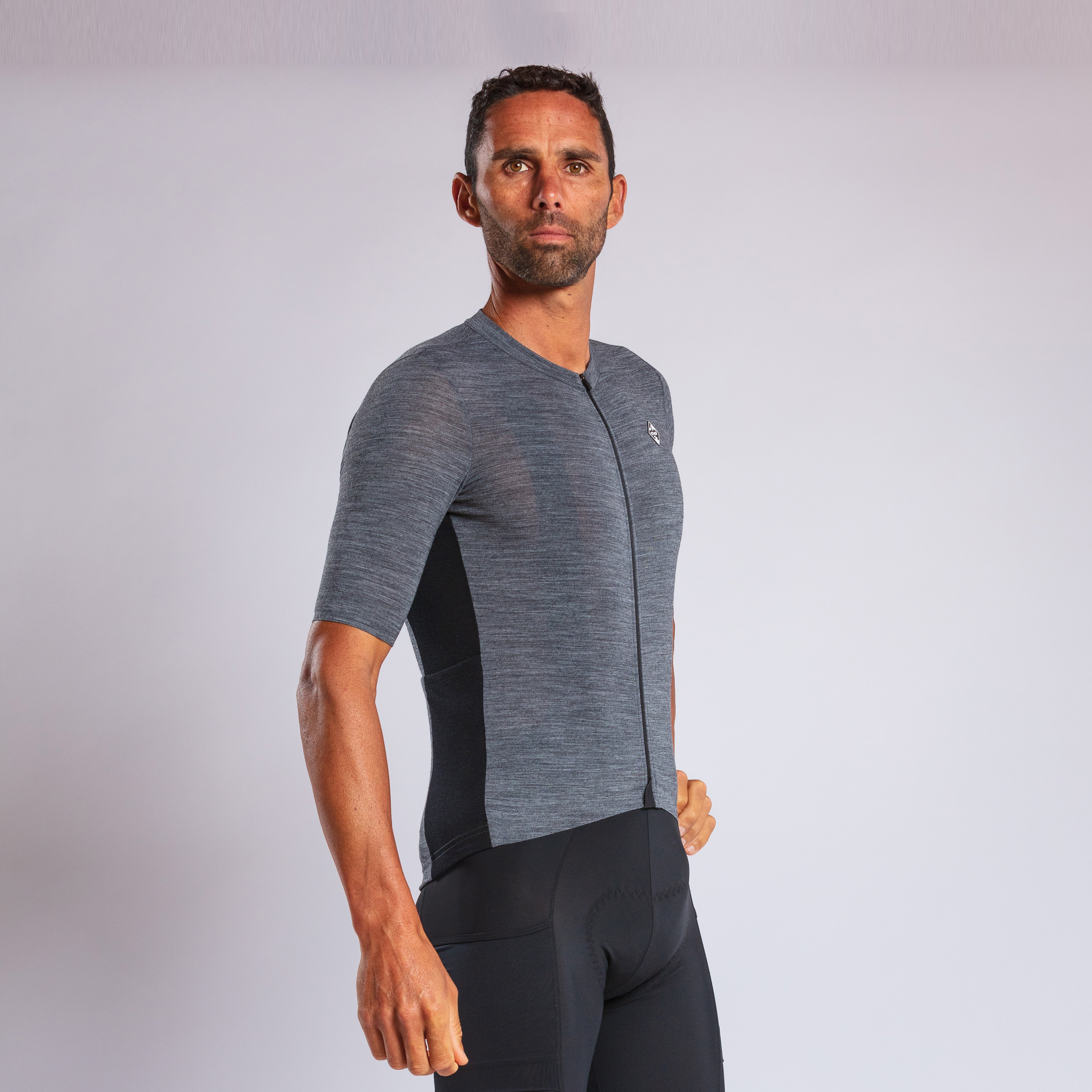 Merino Unisex Perf Gravel Jersey Grey