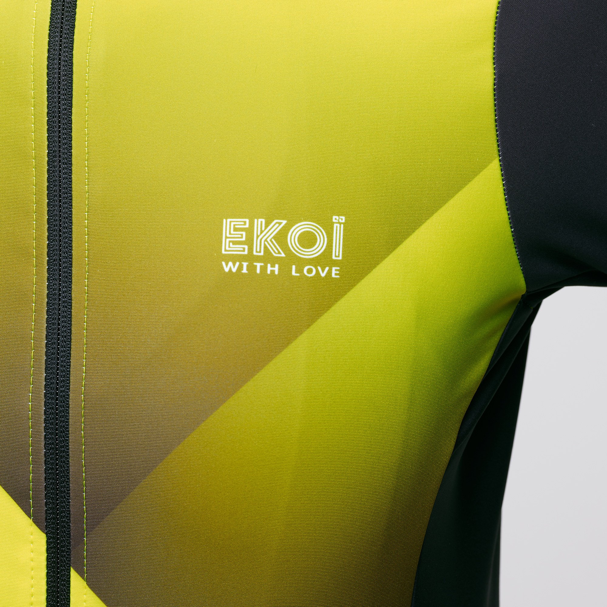 Ladies Long Sleeves Jersey EKOI SHADOW LINES YELLOW