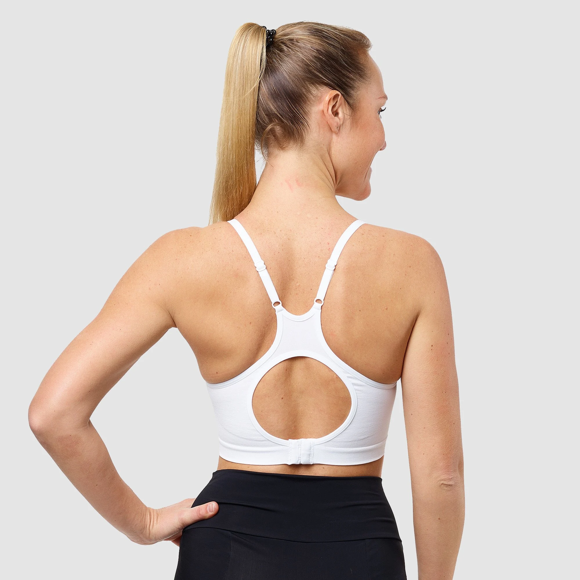 Women's Sport Bra EKOI Crossed Back -Black
