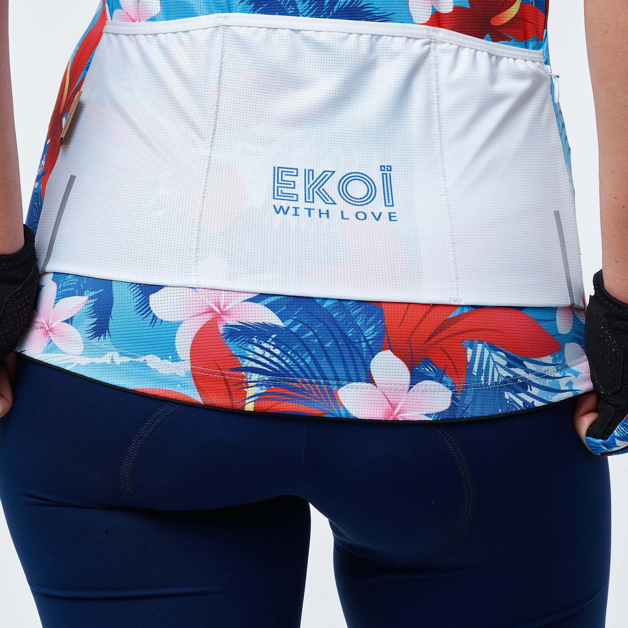 Women Jersey EKOI TROPICAL Blue