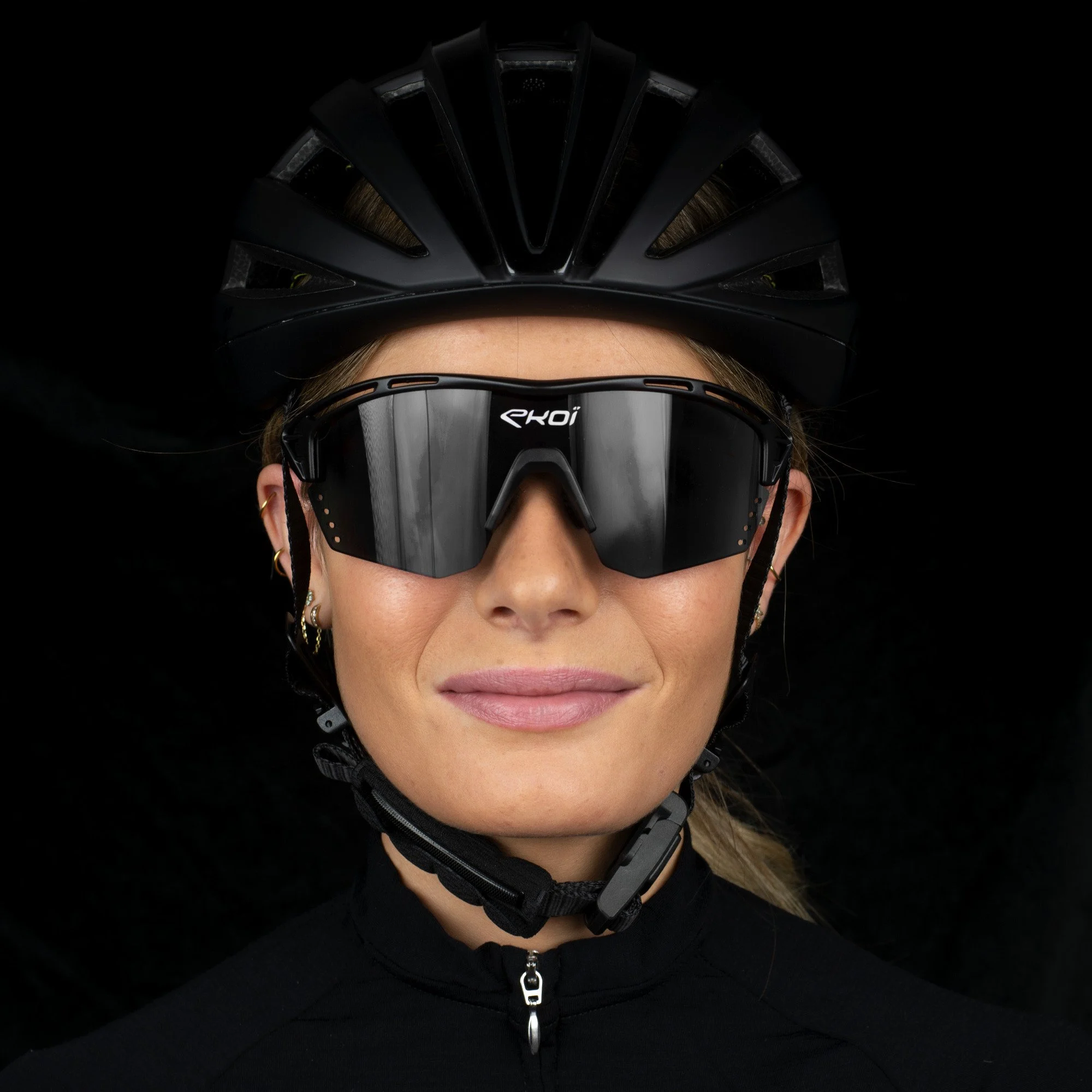 Glasses EKOI PERSOEVO4 Black Mat Mirror Cat 3