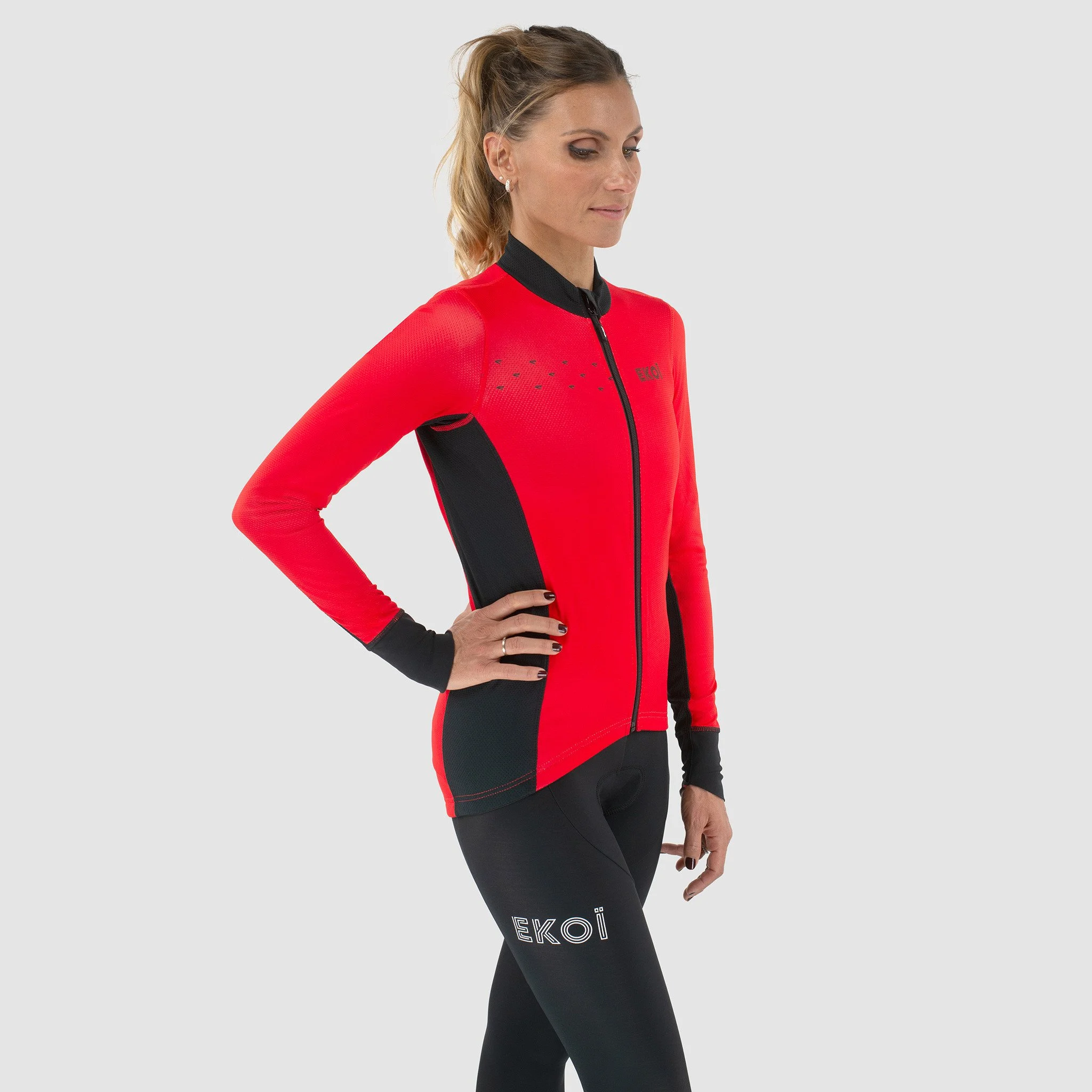 EKOI Core Women's Neon Yellow LS jersey