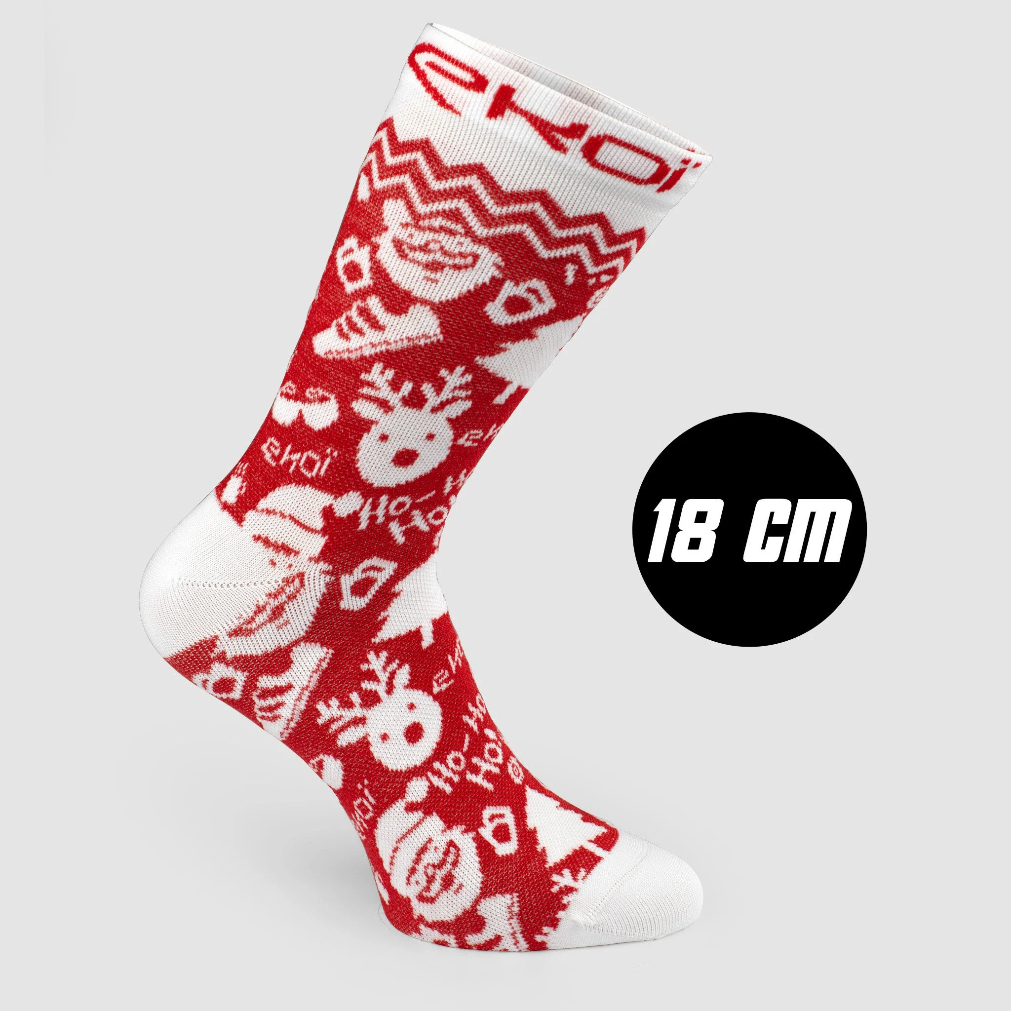18 CM CUFF XMAS WINTER CYCLING SOCKS