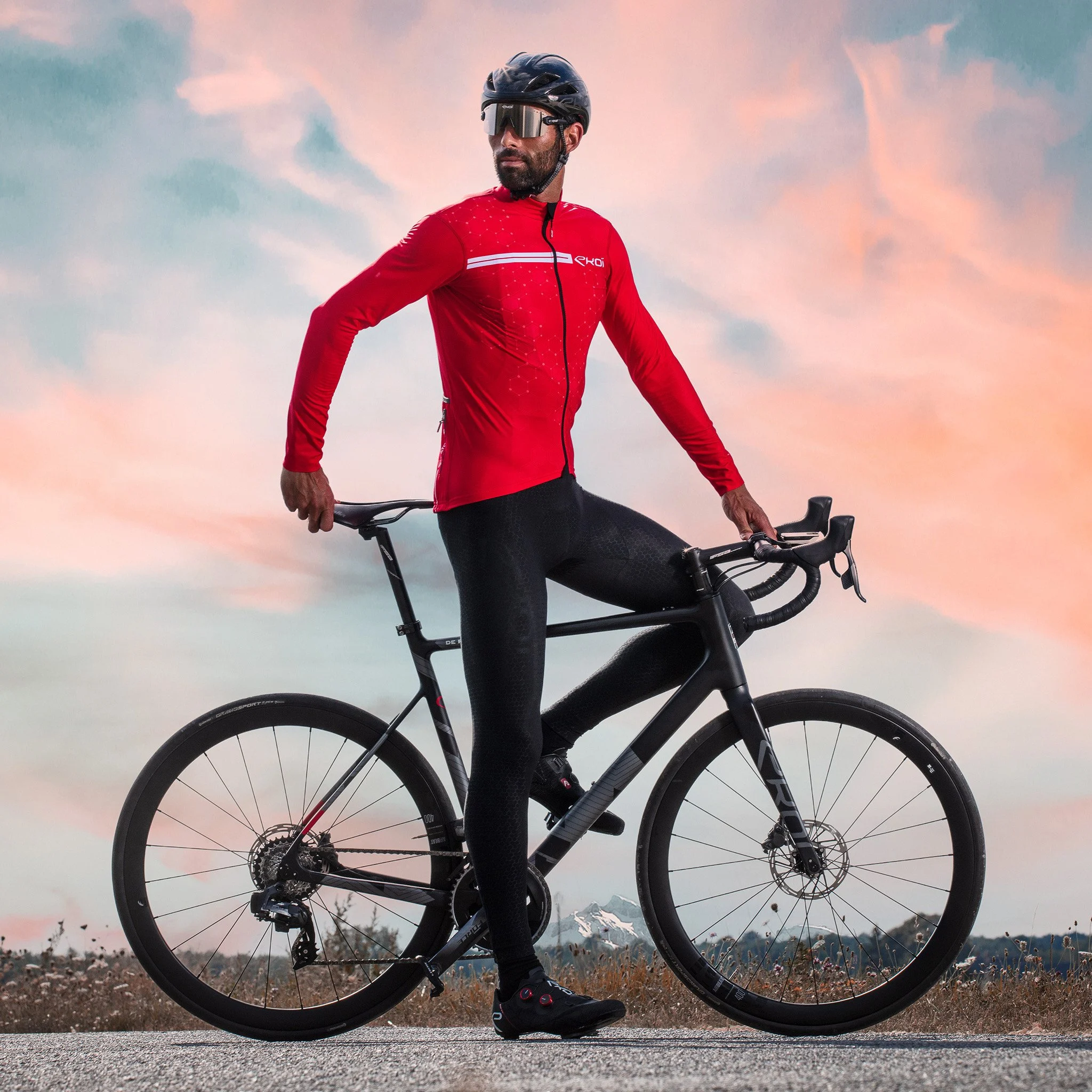 LONG SLEEVES JERSEY EKOI ATOM BLACK