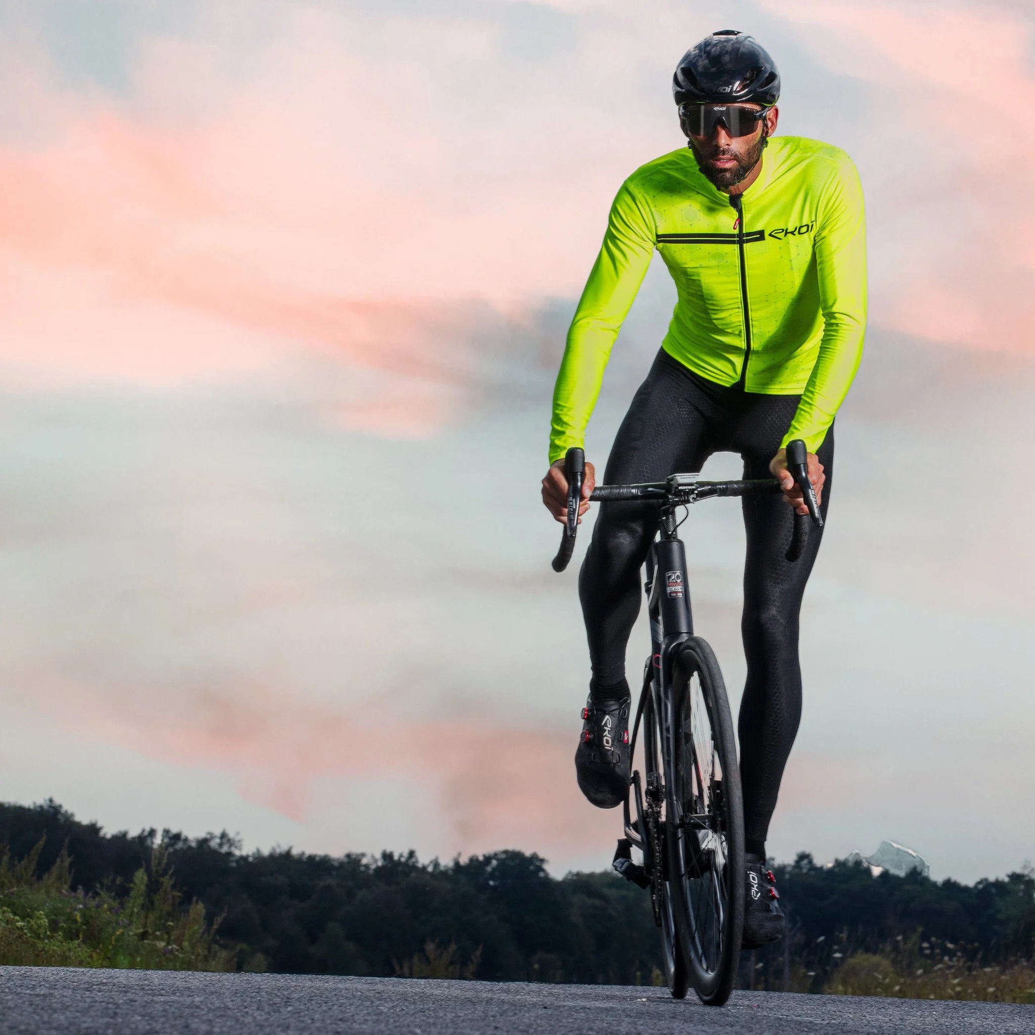 LONG SLEEVES JERSEY EKOI ATOM BLACK
