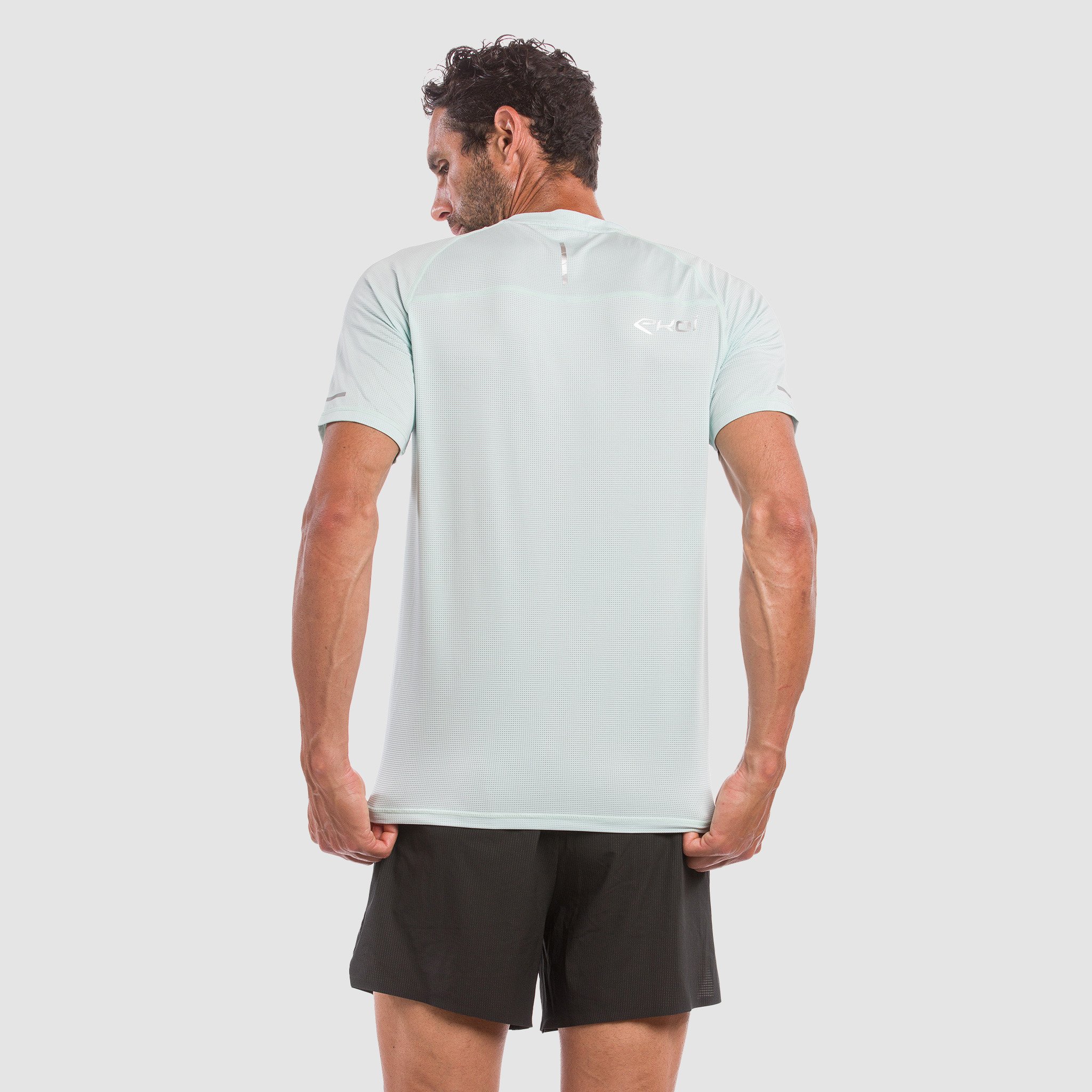 MEN TEE SHIRT DRY FAST EKOI RUN NEON YELLOW