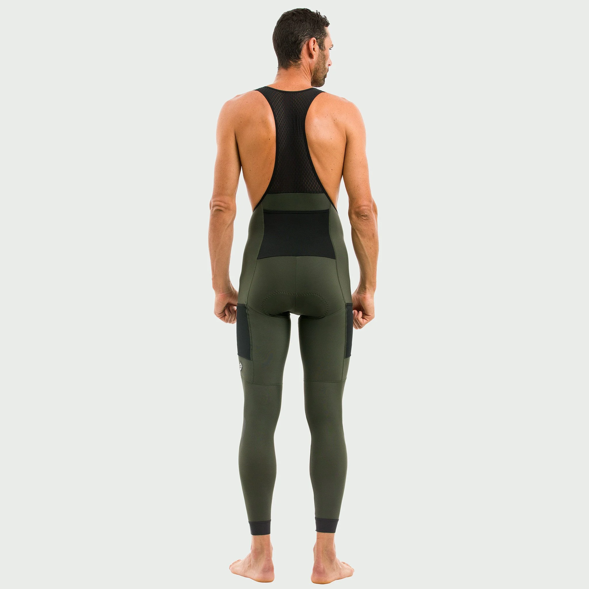EKOI Gravel Cargo khaki winter bib tights
