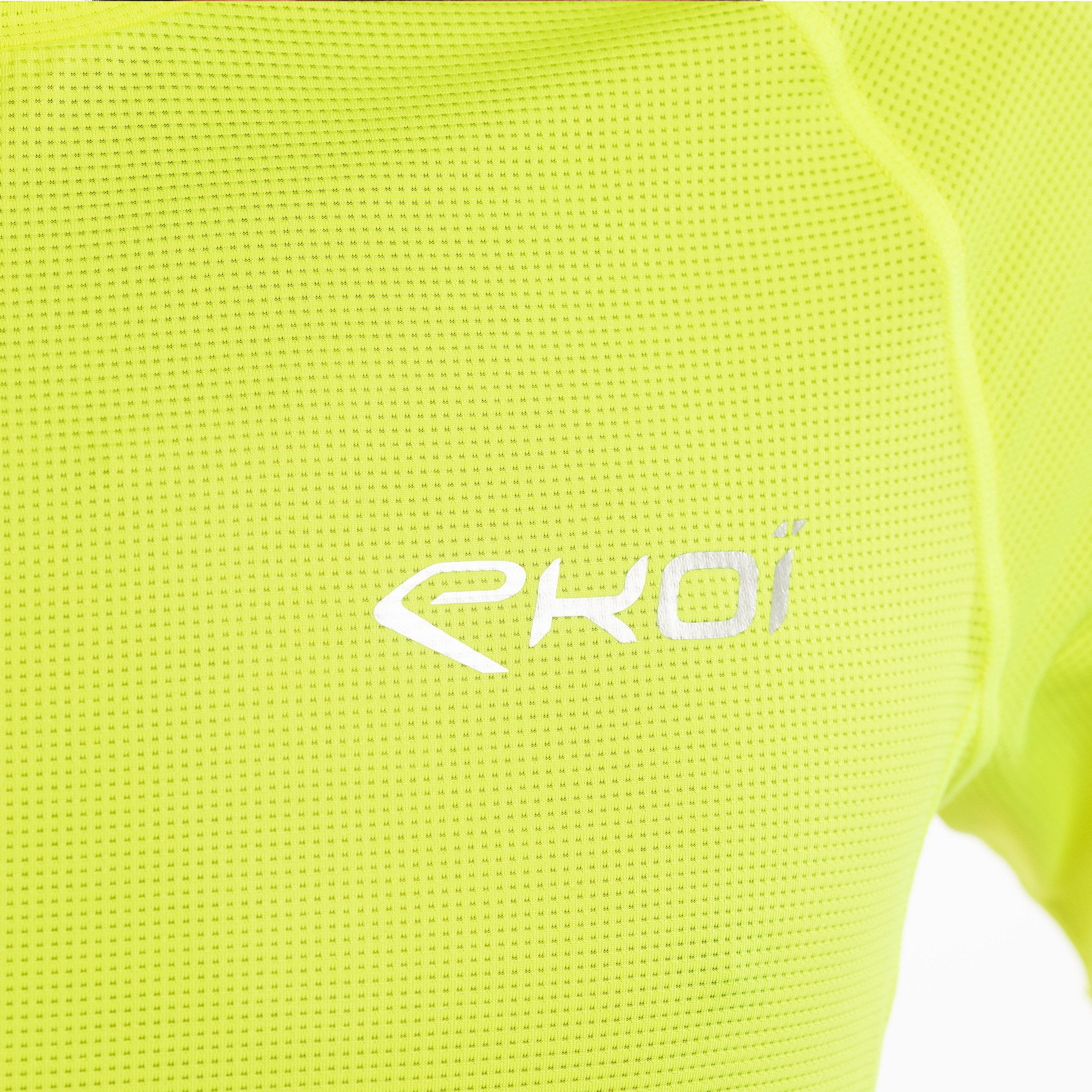 MEN TEE SHIRT DRY FAST EKOI RUN NEON YELLOW