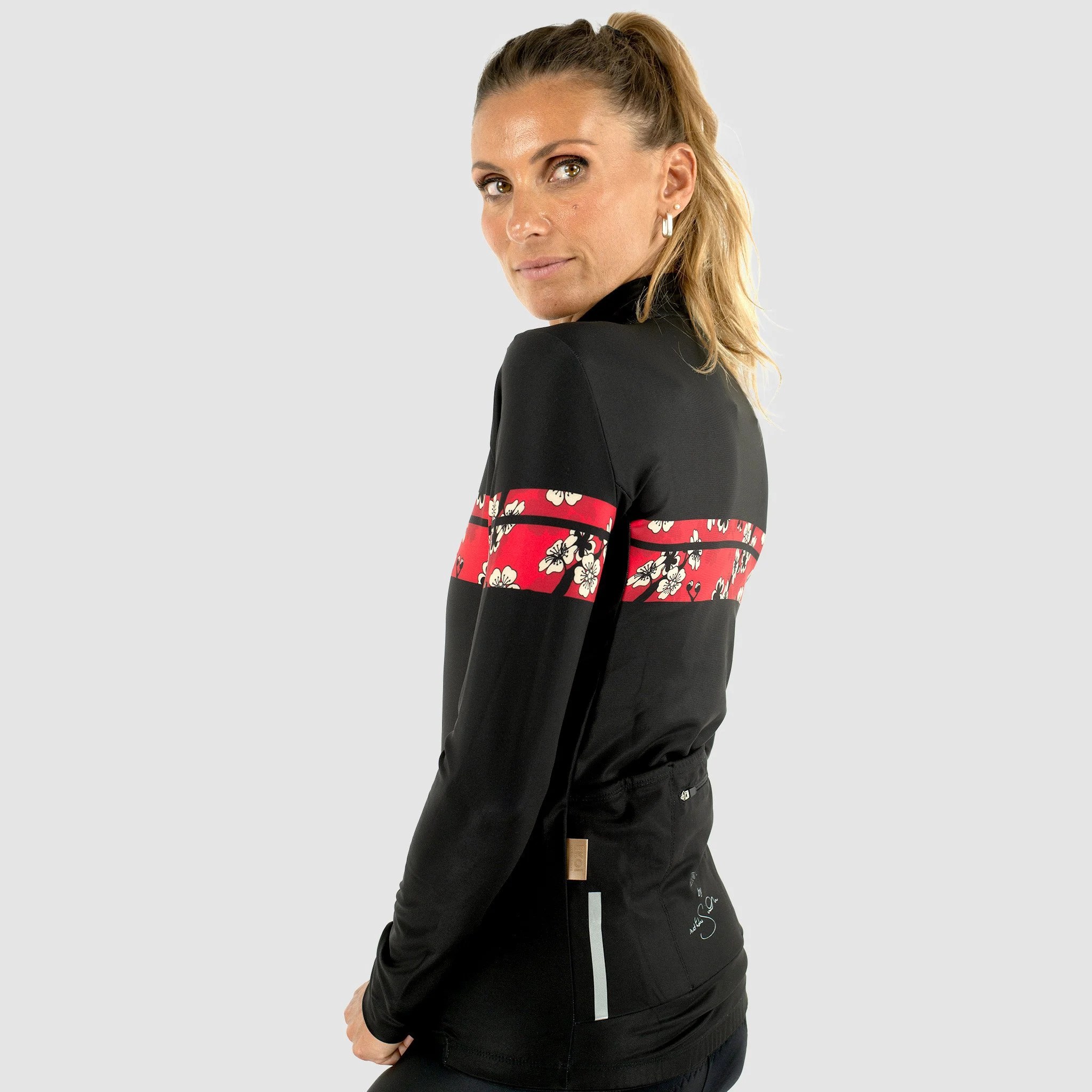 Nathalie Simon women's black LS jersey by EKOÏ