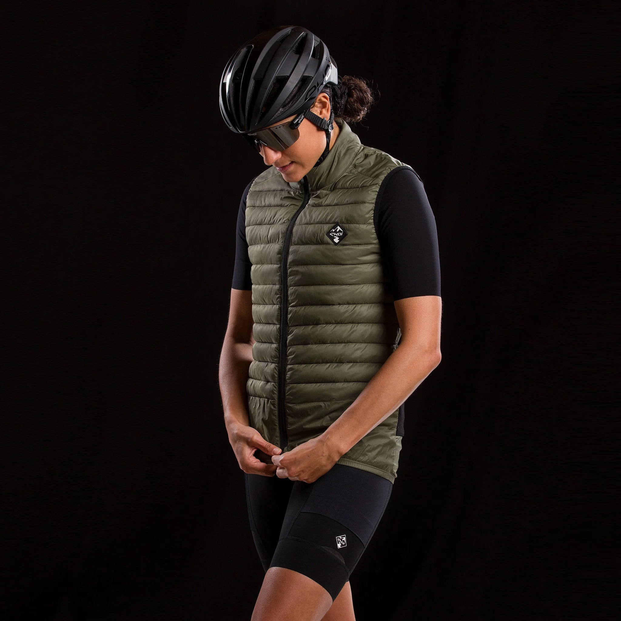 Unisex Windproof Vest EKOI GRAVEL PADDED Stone Grey