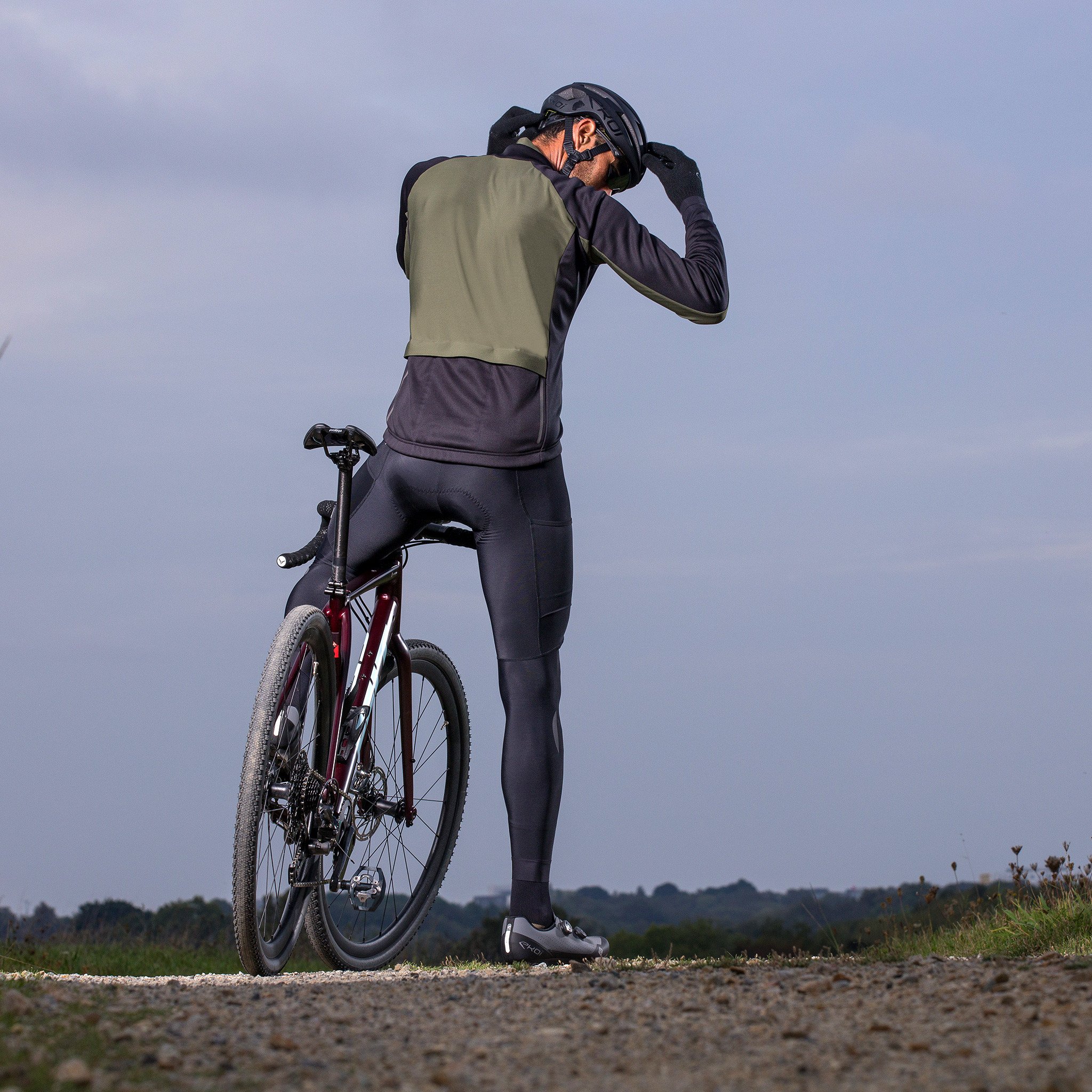EKOI GRAVEL Khaki unisex thermal jacket