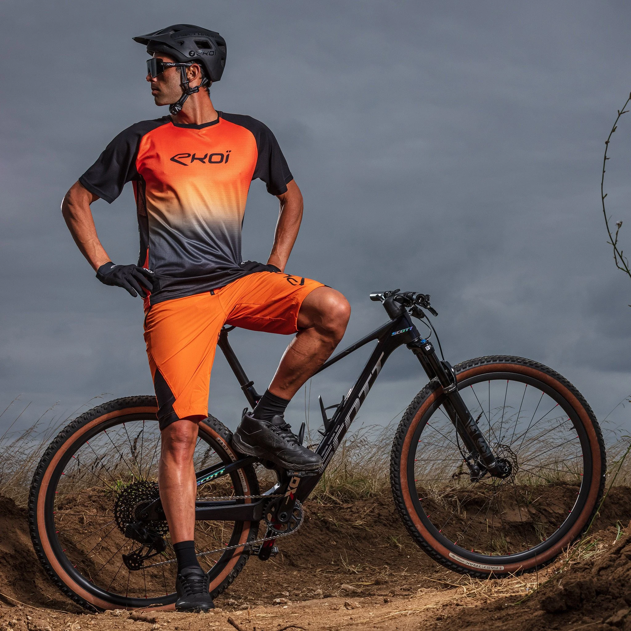 Short Sleeves Jersey EKOI MTB Grey