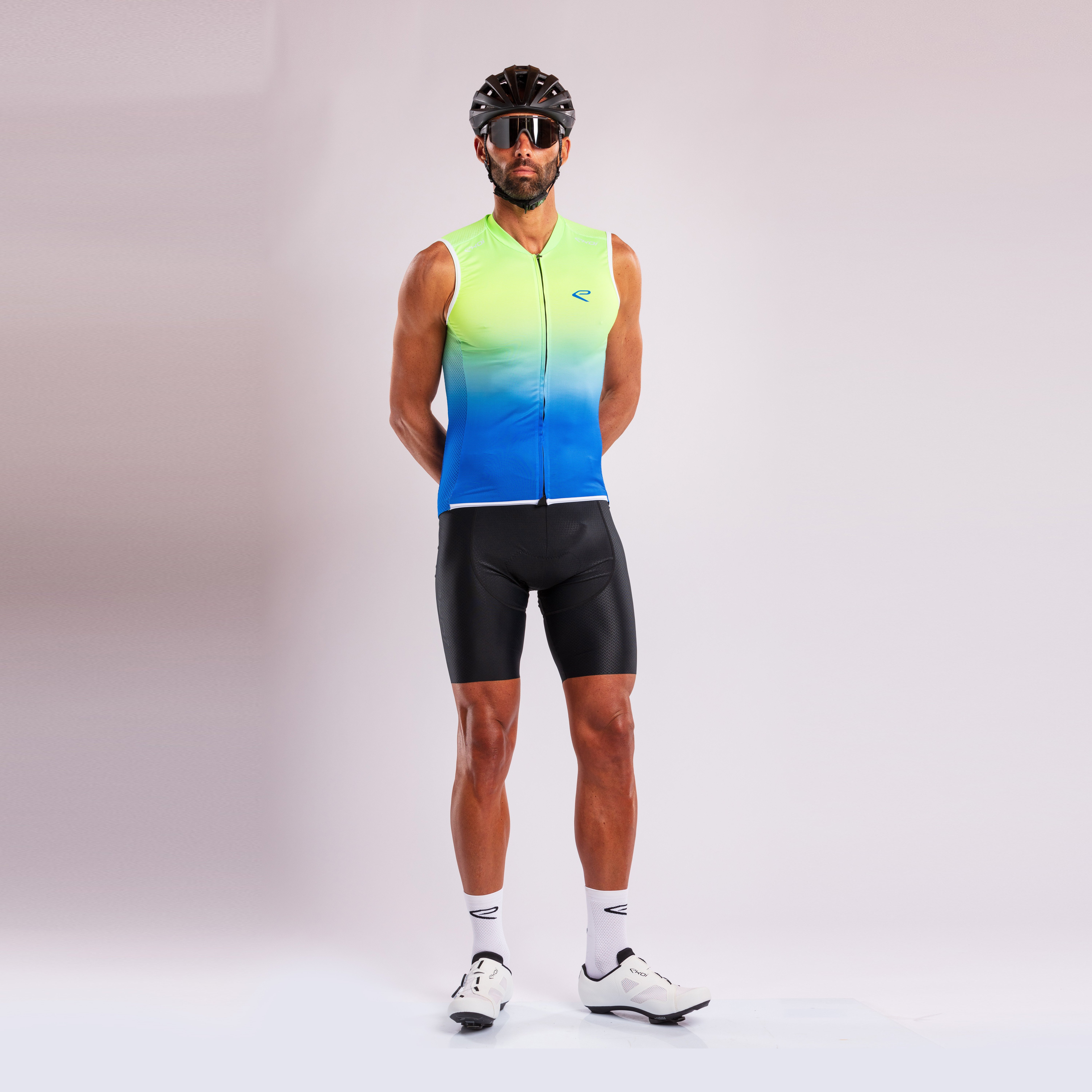 EKOI SLEEVELESS SUMMER JERSEY NEON BLUE